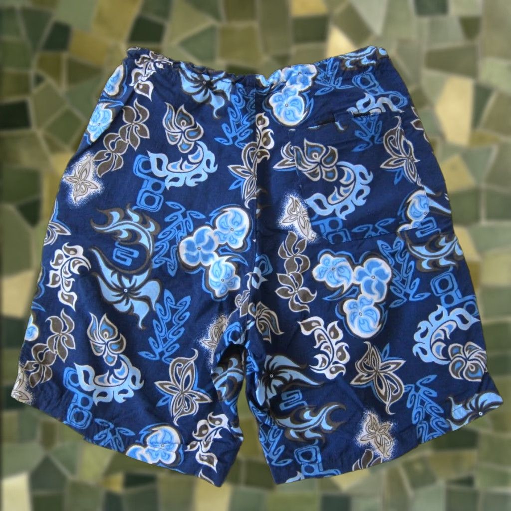 Vintage VINTAGE TYR Board Short Men Medium Blue 90s Floral 100% Nylon Surf Swim Bottom 4 pockets Size US 31 - 1 Thumbnail