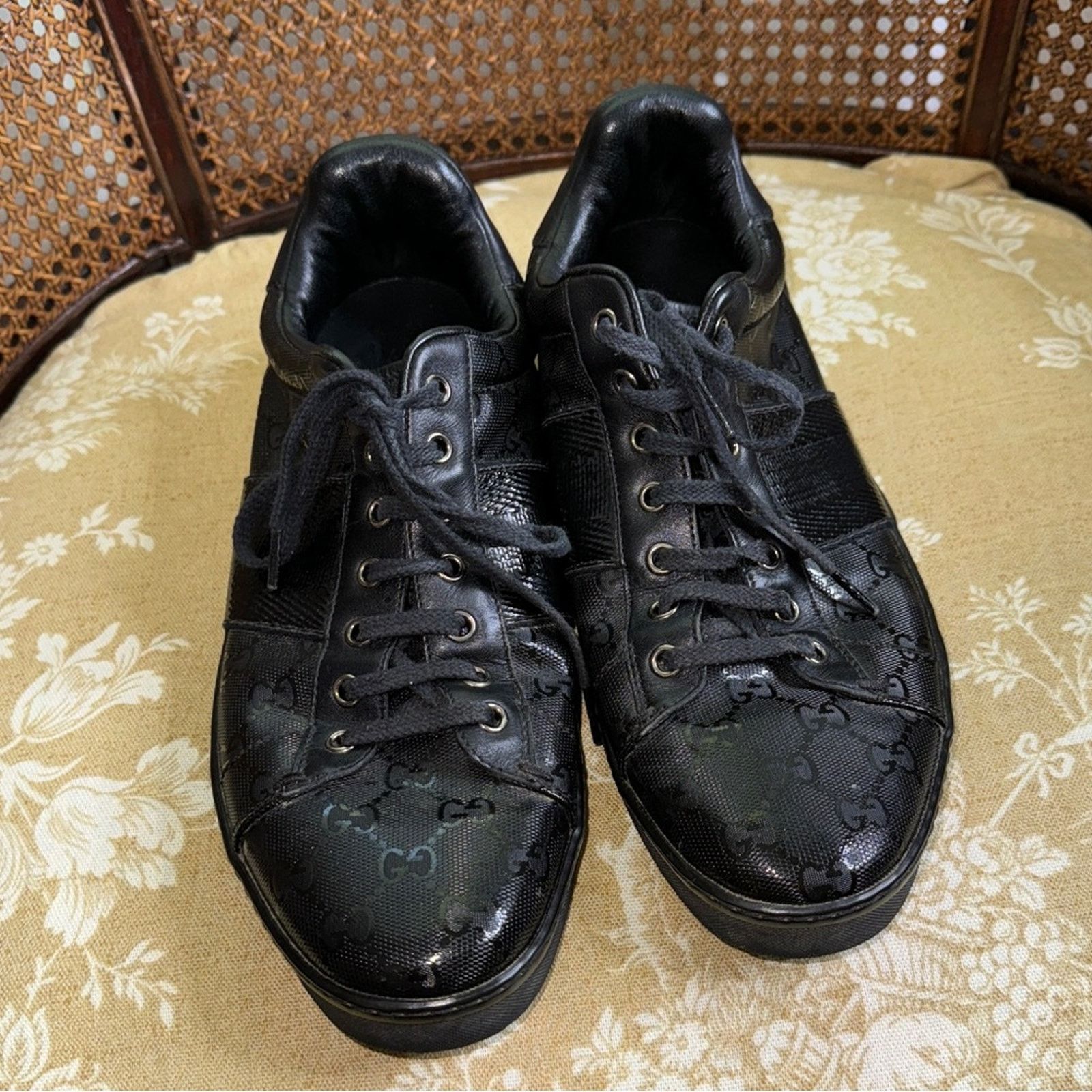 Gucci Gucci Men’s GG Guccissima Low Sneakers Size US 9 / EU 42 - 4 Thumbnail