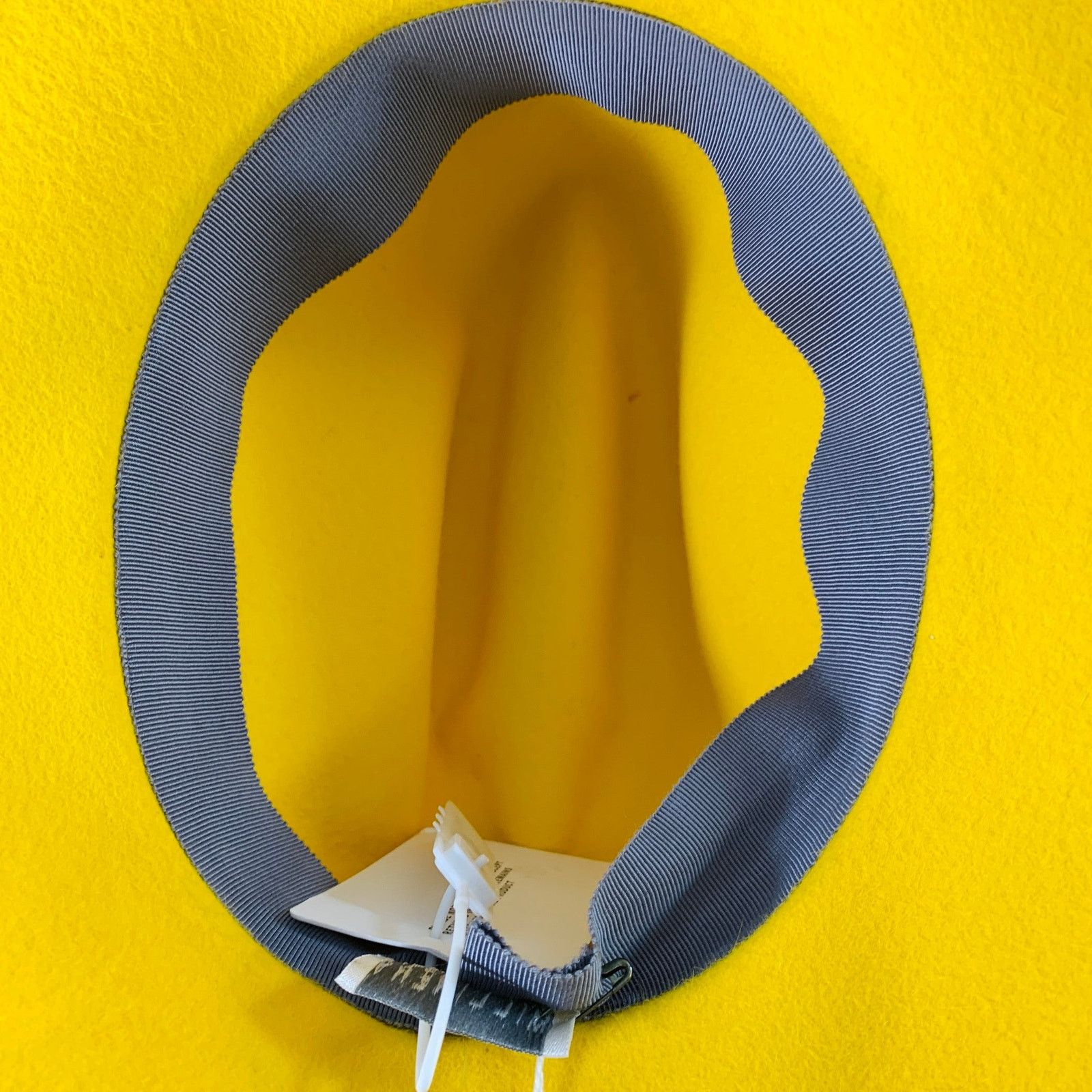 Other GIGI BURRIS Requiem Yellow Felt Fedora Hat Size ONE SIZE - 5 Thumbnail