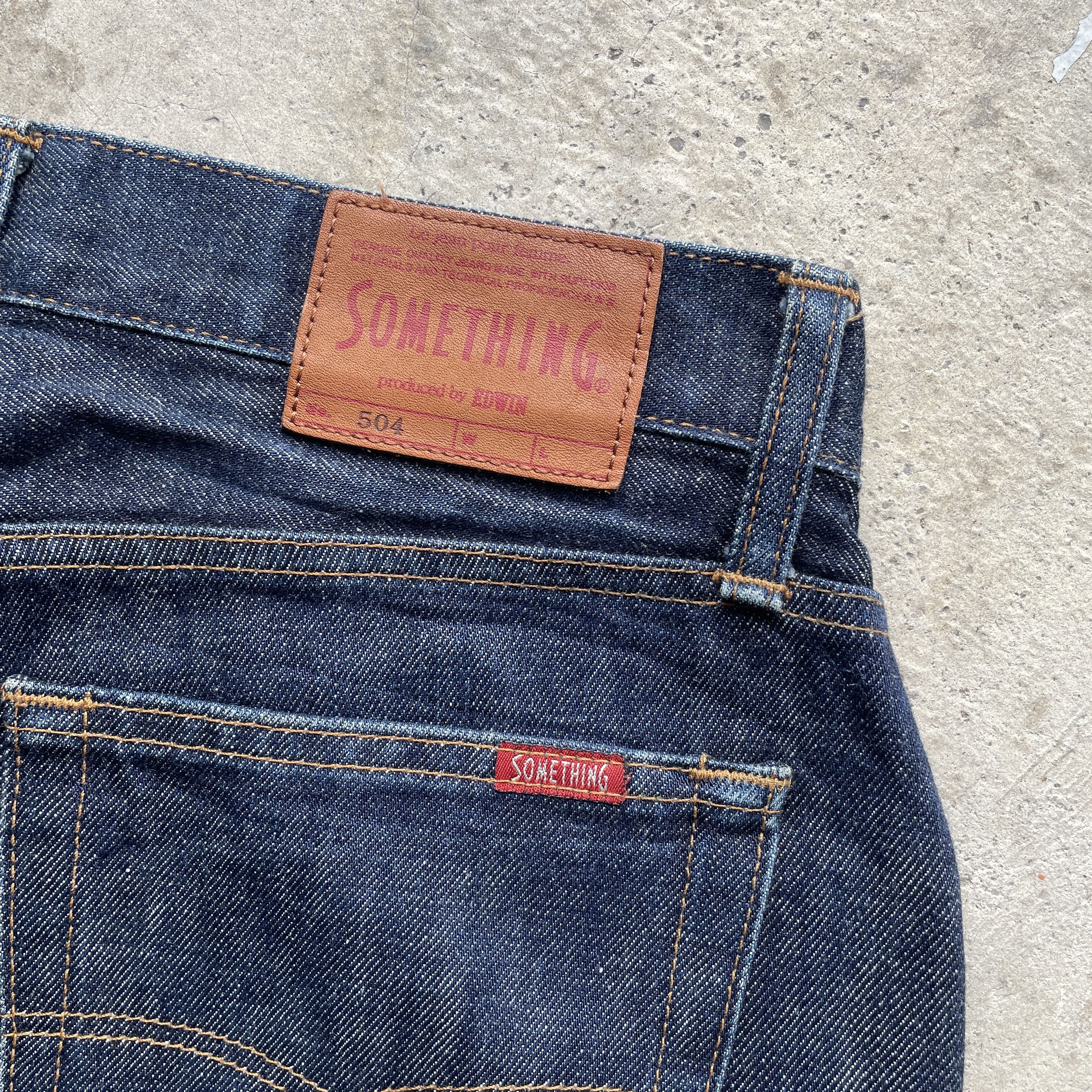 Japanese Brand W30 VINTAGE EDWIN PRODUCT SOMETHING JEANS PANTS BLUE DENIM Size US 30 / EU 46 - 9 Thumbnail