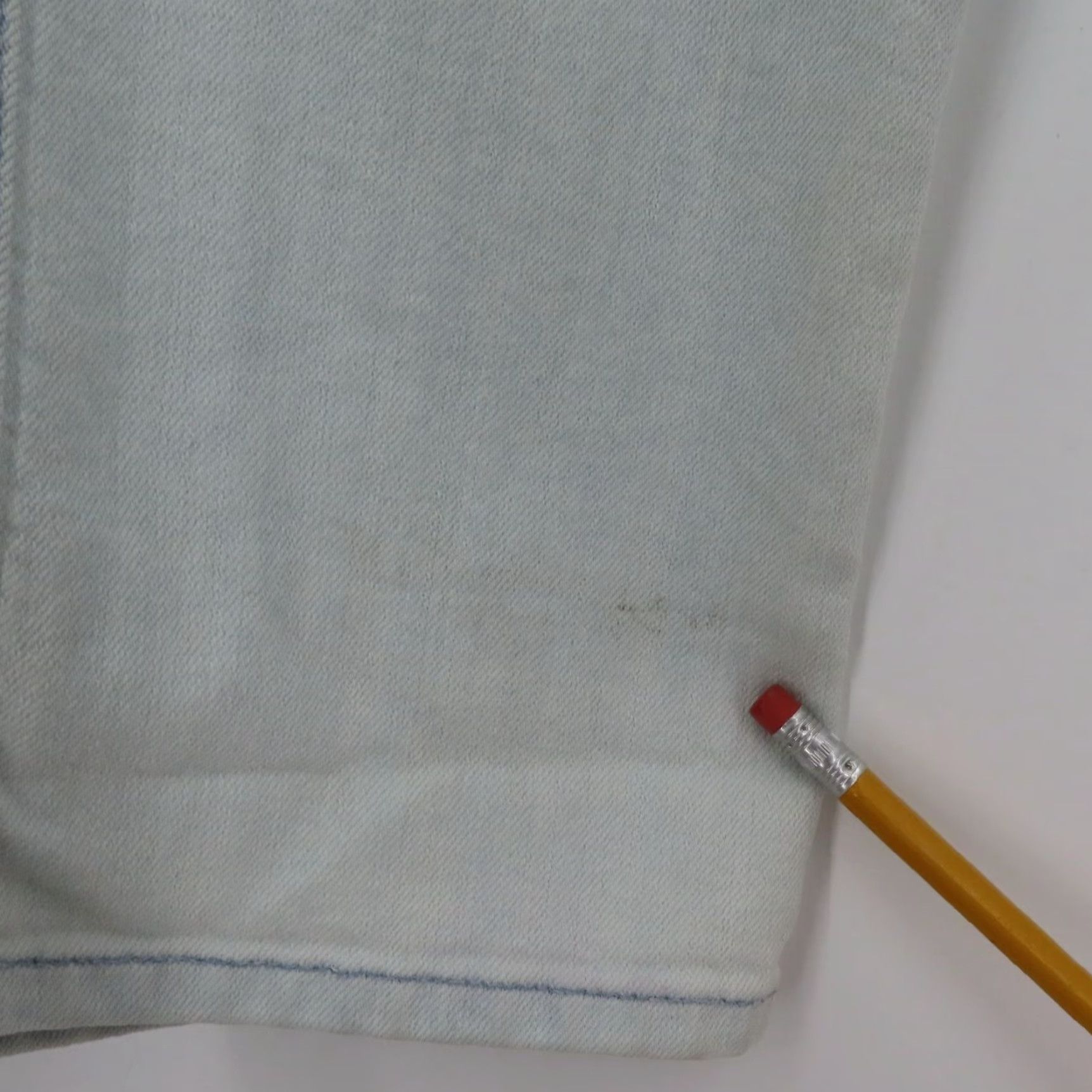 7 For All Mankind 7 For All Mankind Womens Jeans Straight Leg 25 Light Blue Denim White Washed Cotton Blend Size 42" / US 20 - 4 Thumbnail