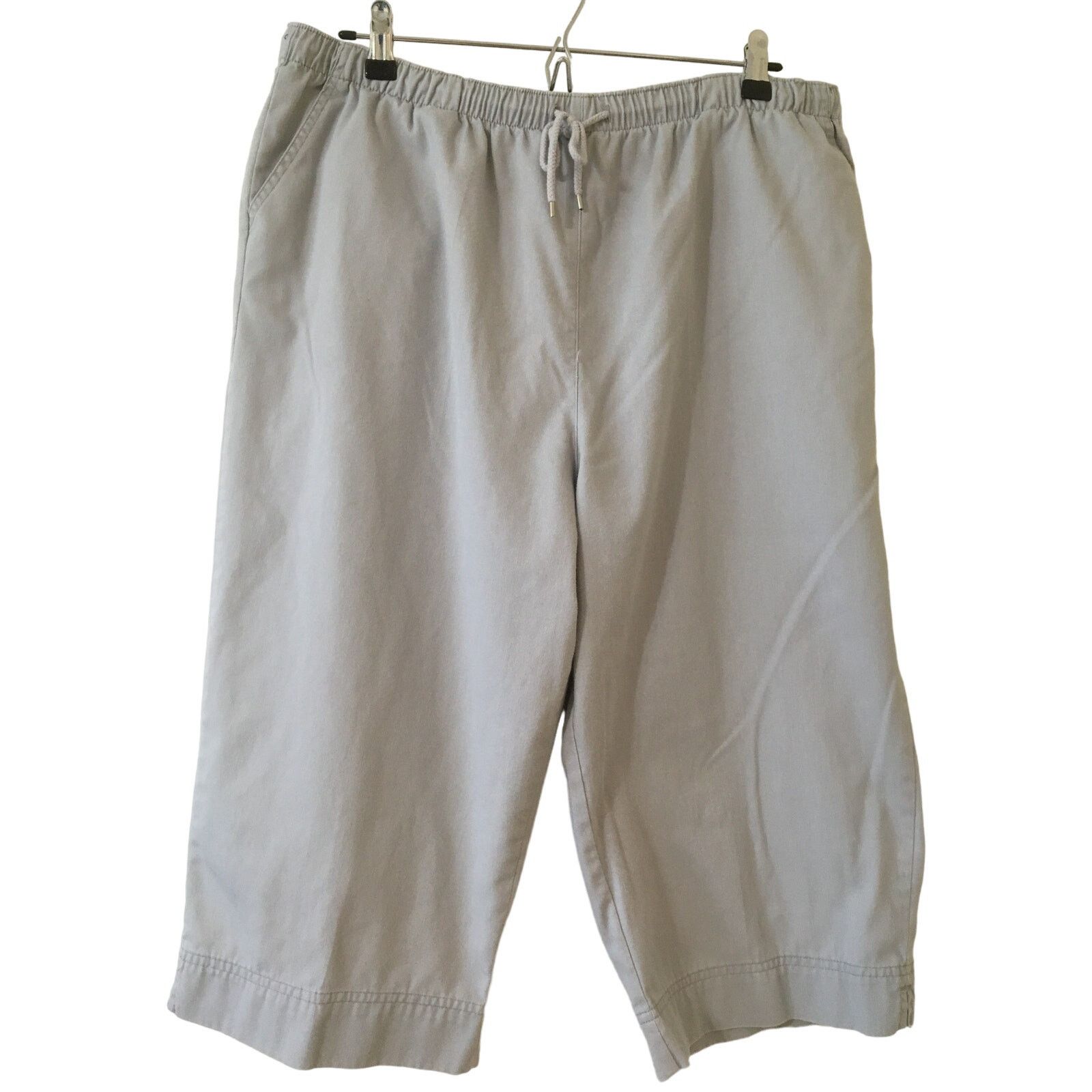 Other Coral Bay Petite PXL Light Gray Pull On Draw String Capris Size 34" / US 12 / IT 48 - 1 Thumbnail