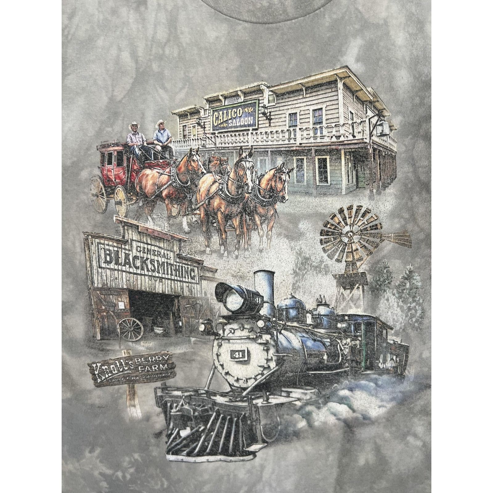 Other Vintage Knott's Berry Farm T-Shirt Mens Medium Gray Ghost To Size US M / EU 48-50 / 2 - 2 Thumbnail