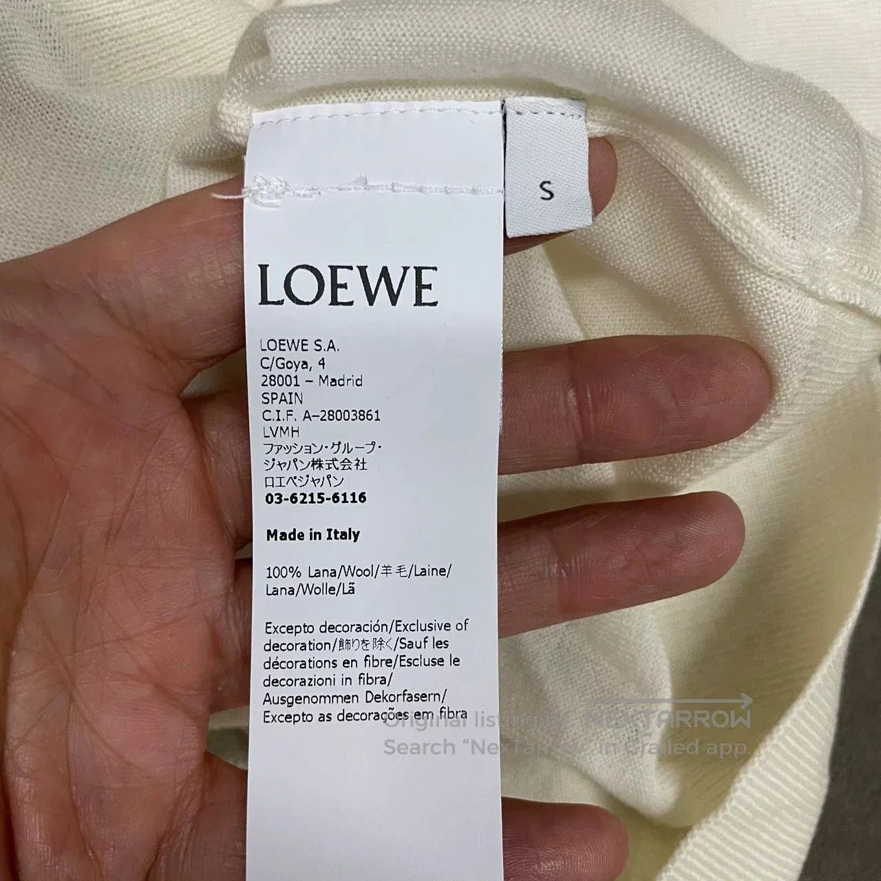 Loewe Loewe Beige Chest Logo Knit Cardigan. Size US S / EU 44-46 / 1 - 6 Thumbnail