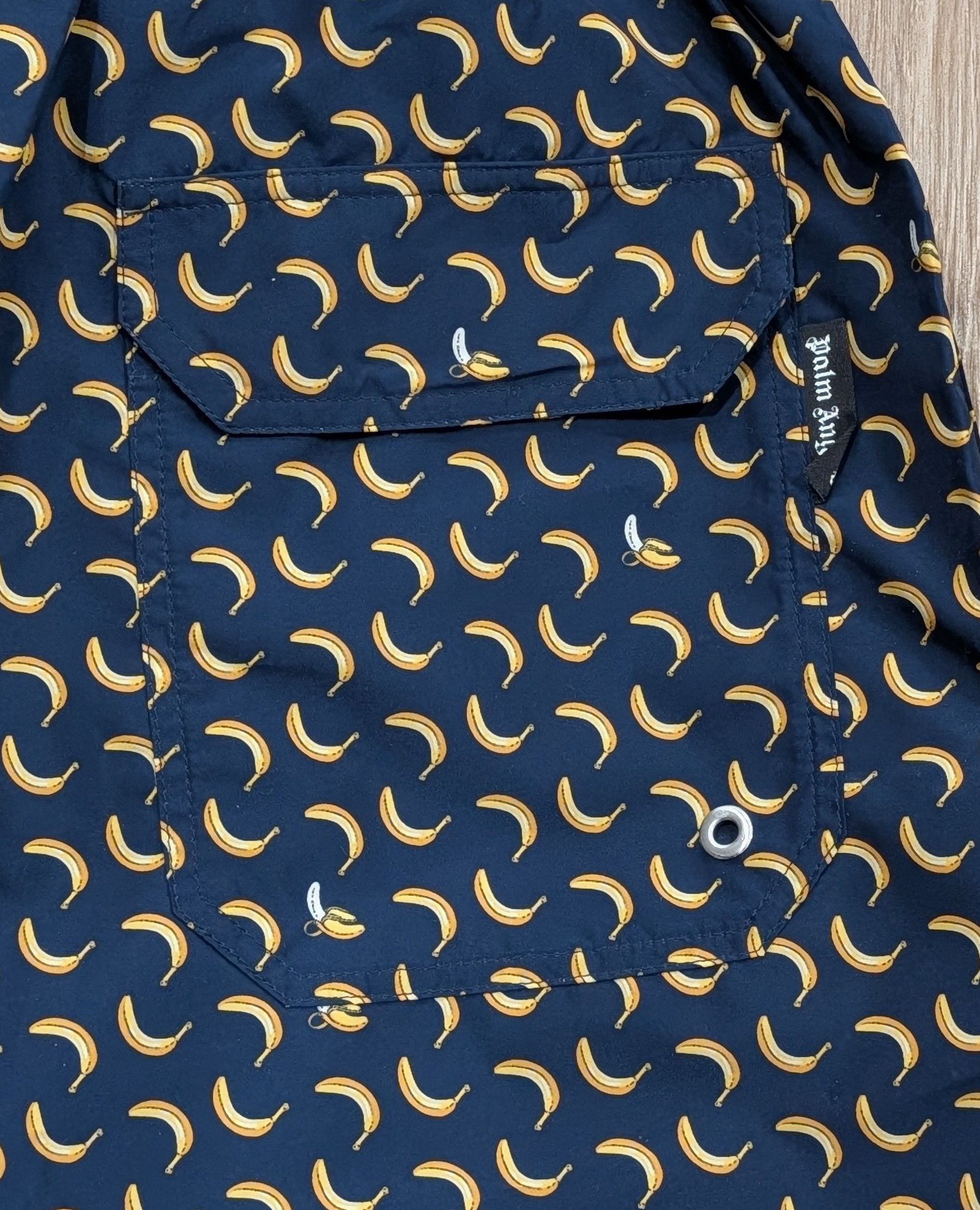 Palm Angels Palm Angels Banana Swim Shorts Trunks Blue/Yellow Small Size US 30 / EU 46 - 4 Thumbnail