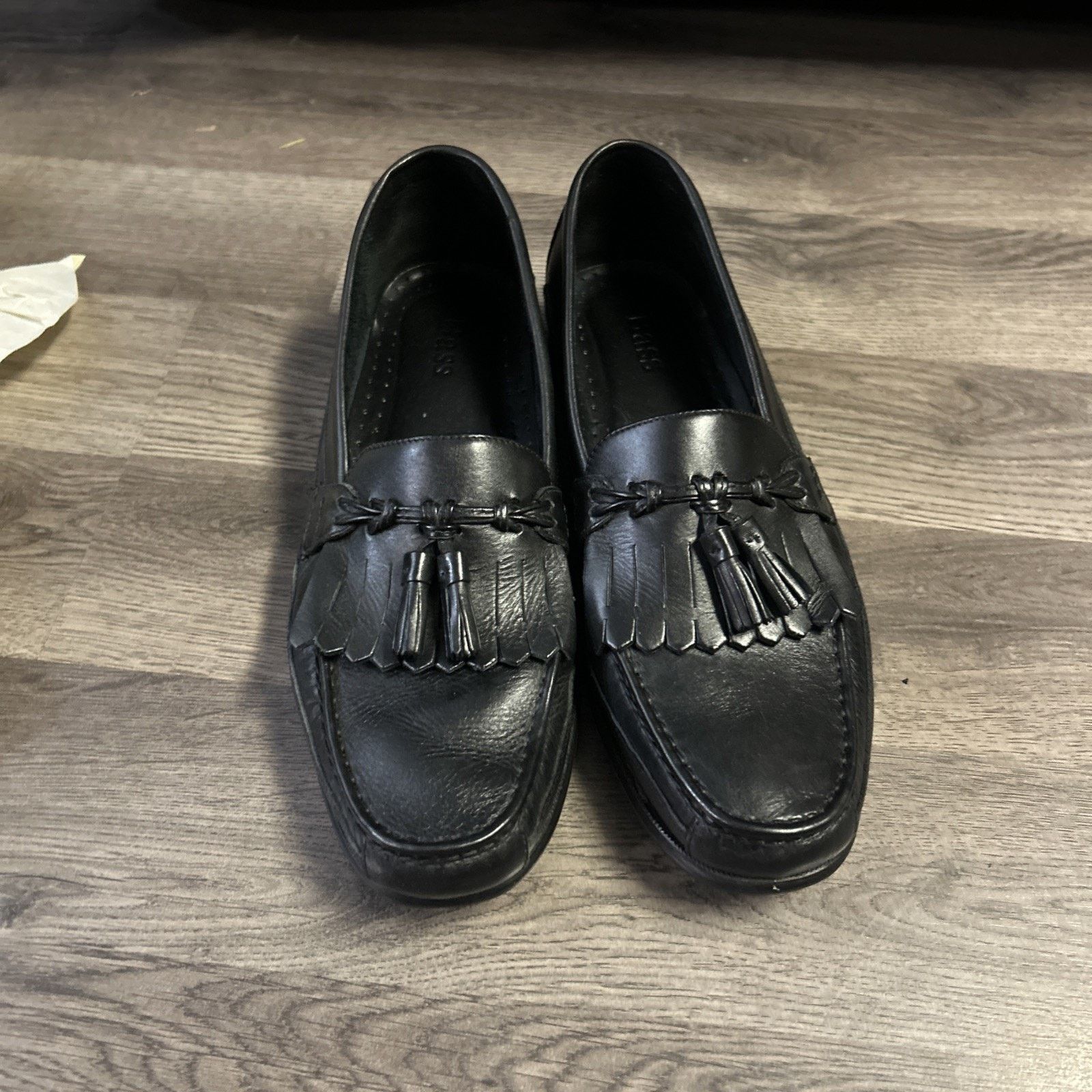 Bass Men’s Bass Loafers With Accent Black Edgewater Size 12 W/Box Size US 12 / EU 45 - 4 Thumbnail