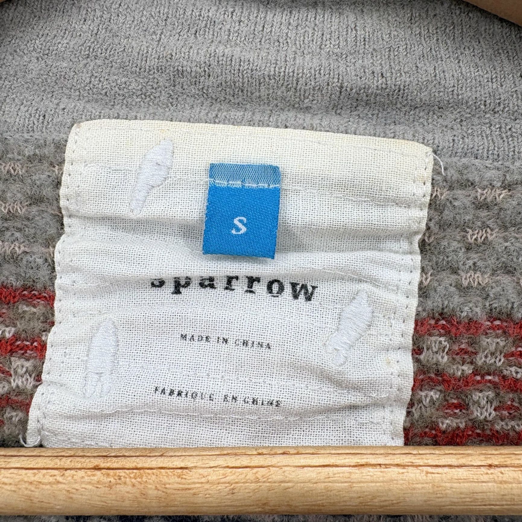 Arrow Anthropologie Sparrow Cardigan Sweater Womens S Gray Wool Open Front Longline Size S / US 4 / IT 40 - 4 Thumbnail