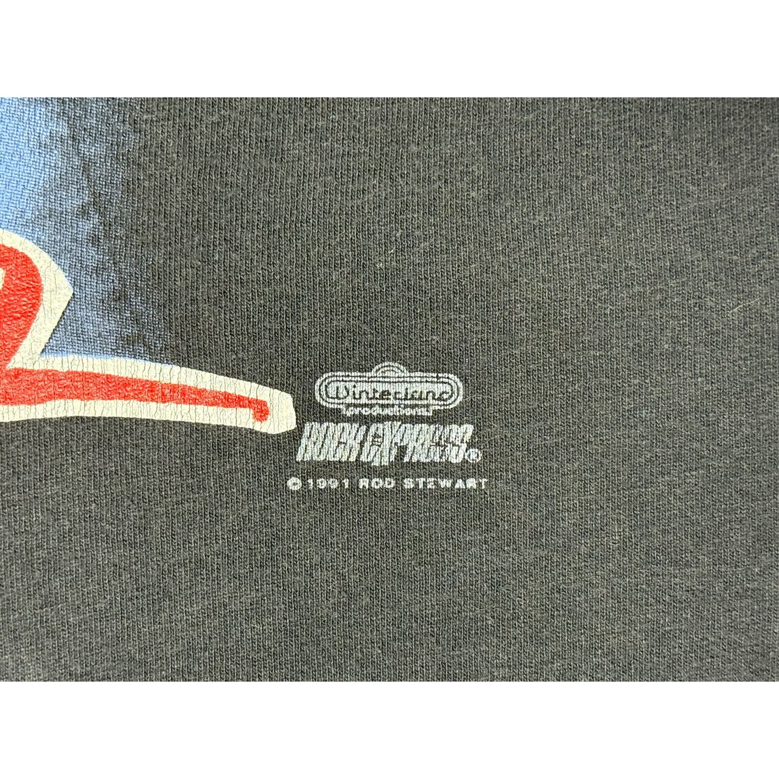 Hanes × Vintage Vintage 1991 Rod Stewart Vagabond Heart Tour T-shirt XL Size US XL / EU 56 / 4 - 6 Thumbnail