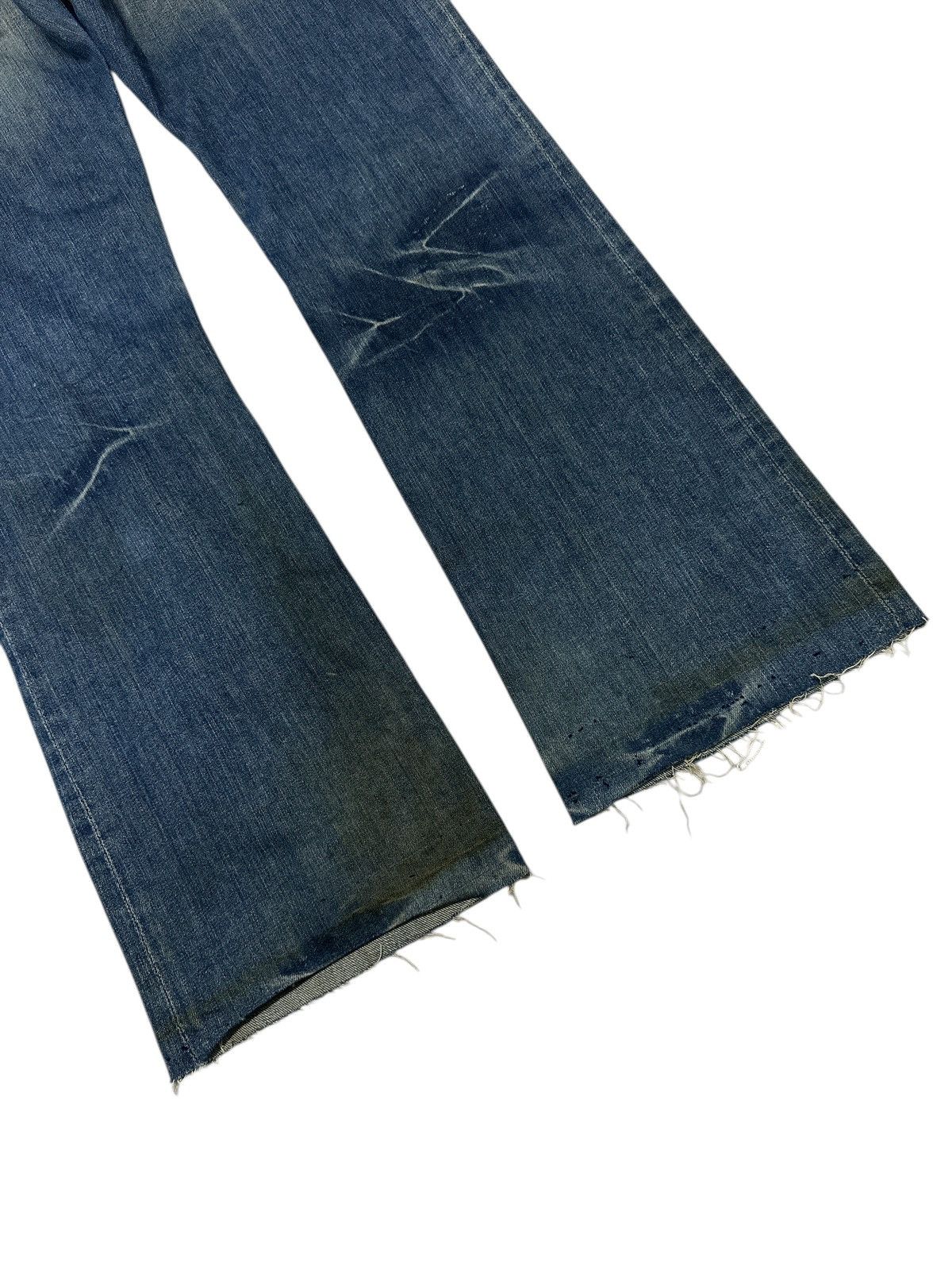 Kapital Distress Robin Jeans Flare Embroid Denim. Size US 32 / EU 48 - 18 Thumbnail
