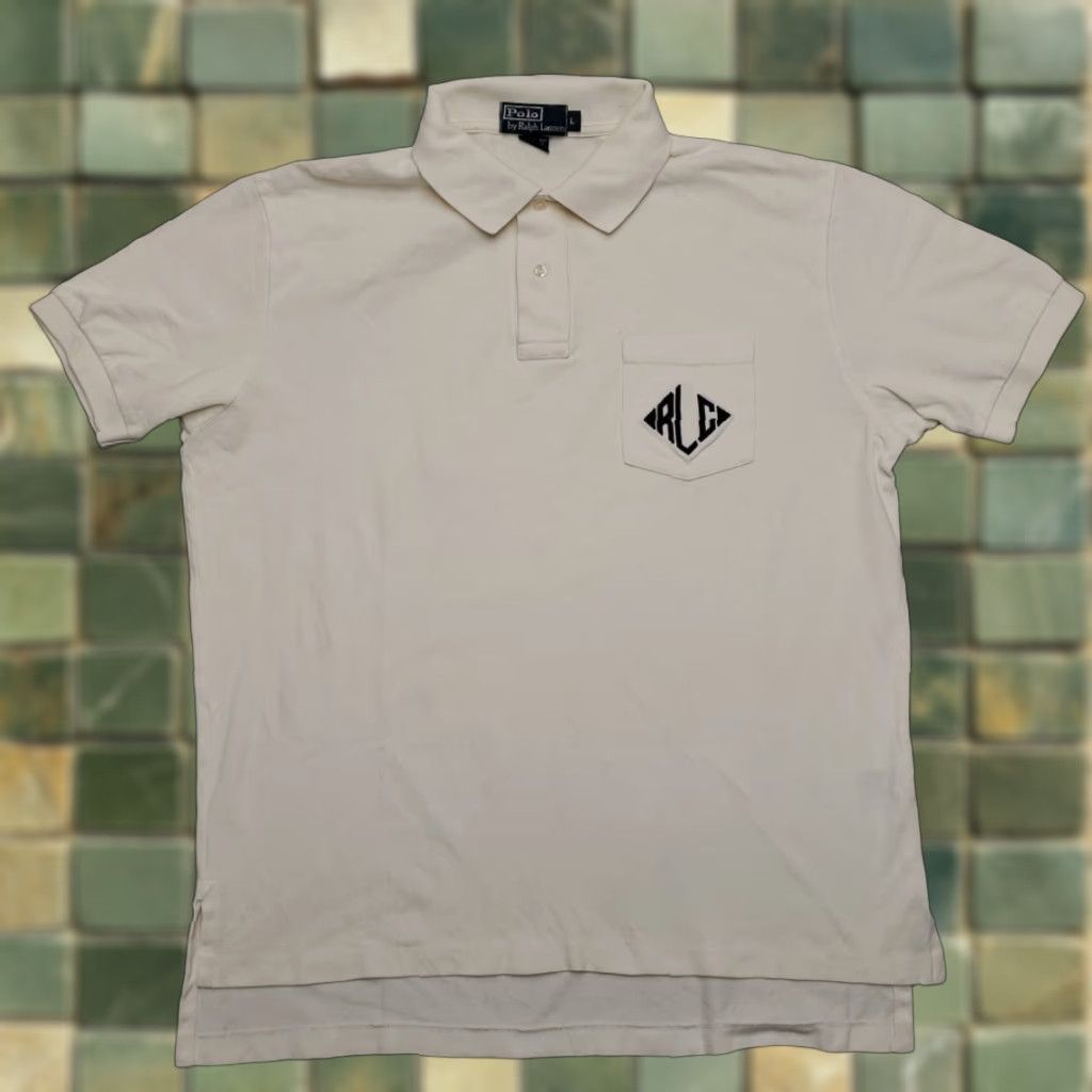 Polo Ralph Lauren Vintage Polo Ralph Lauren Shirt Mens L Short Sleeve 100% Cotton Preppy Polo Shirt Mens Large RLC Casual Size US L / EU 52-54 / 3 - 1 Thumbnail