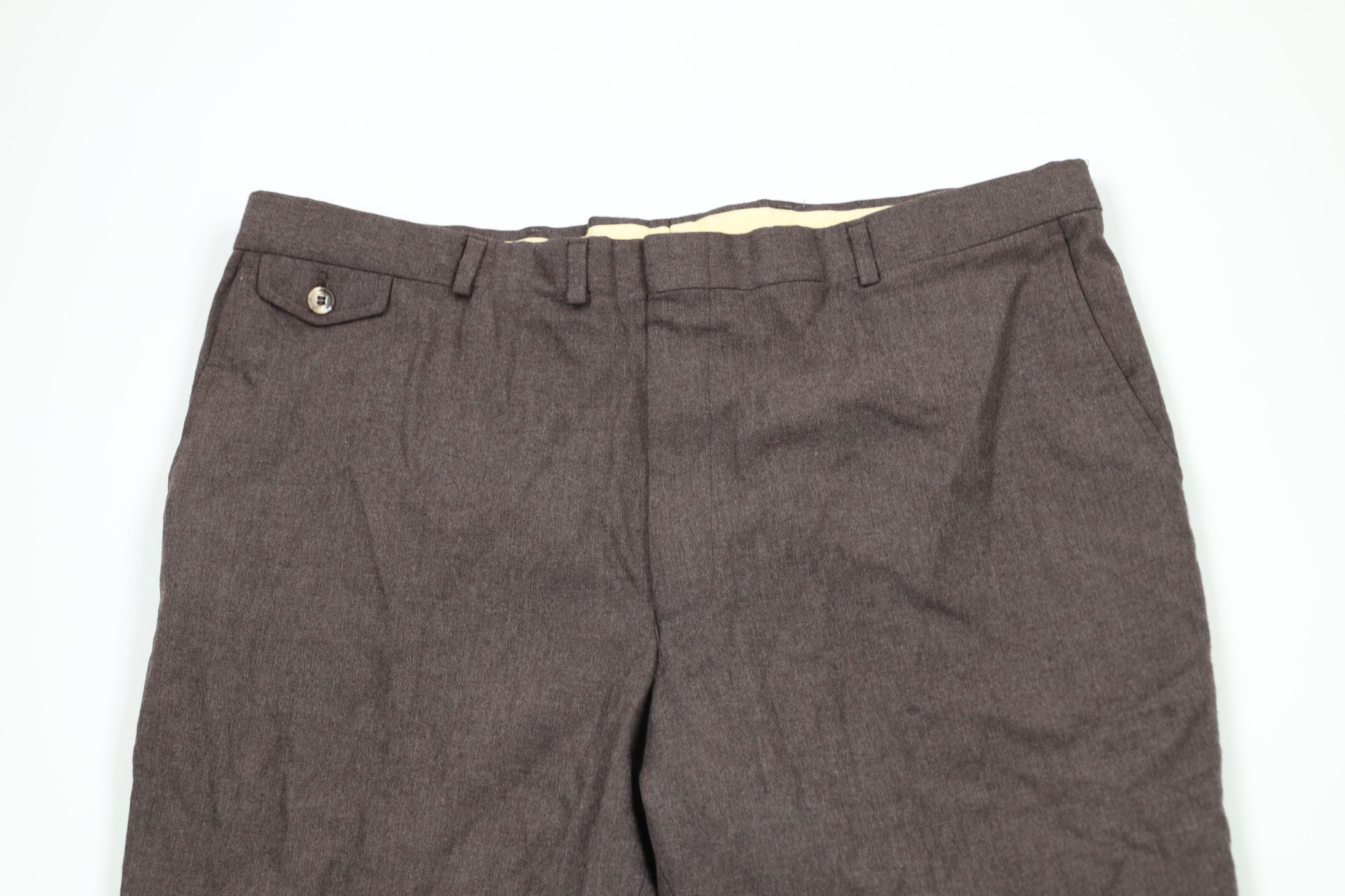 Vintage Vintage 70s Streetwear Bell Bottoms Chino Pants Brown USA Size US 38 / EU 54 - 2 Thumbnail