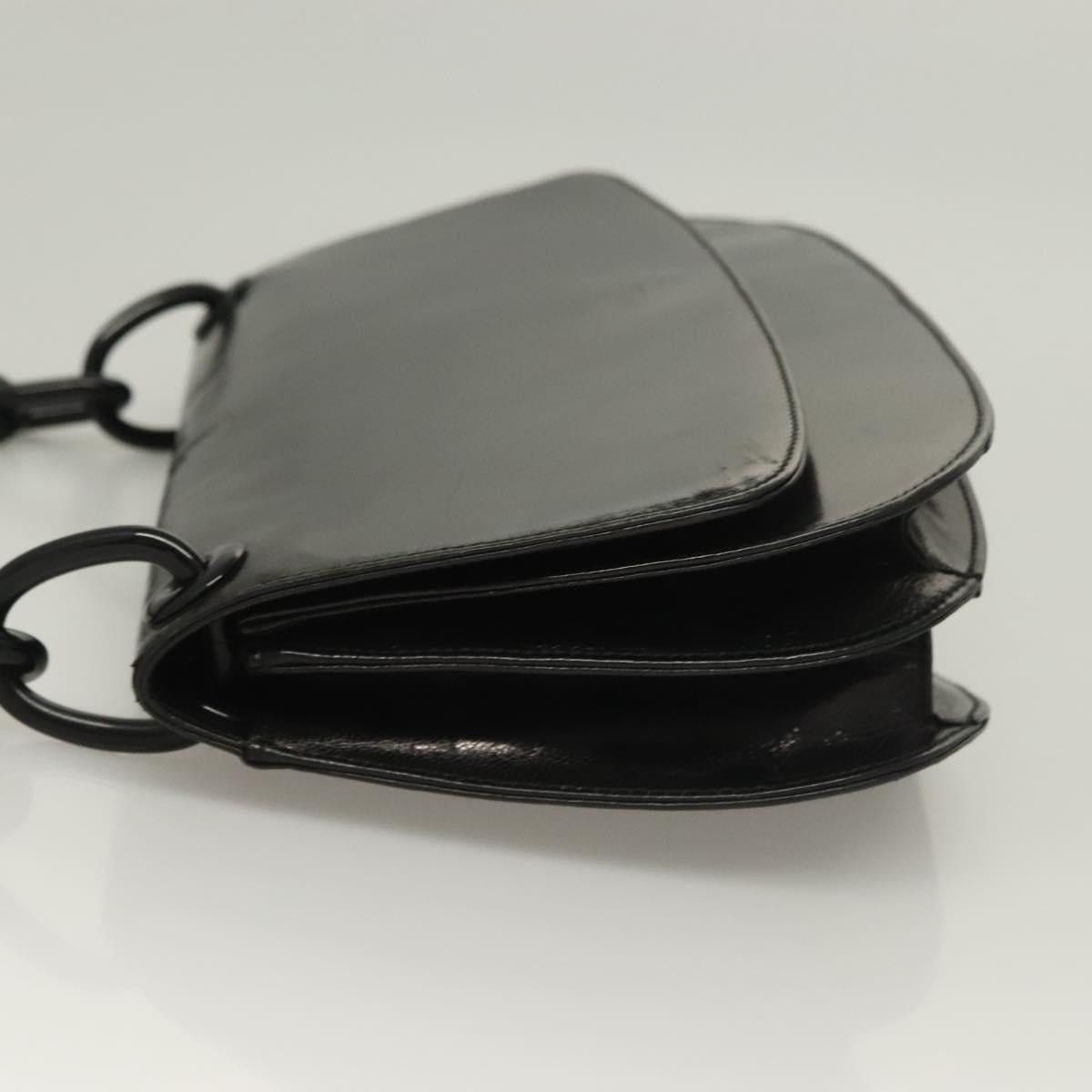Prada PRADA Chain Shoulder Bag Leather Black Size ONE SIZE - 5 Thumbnail