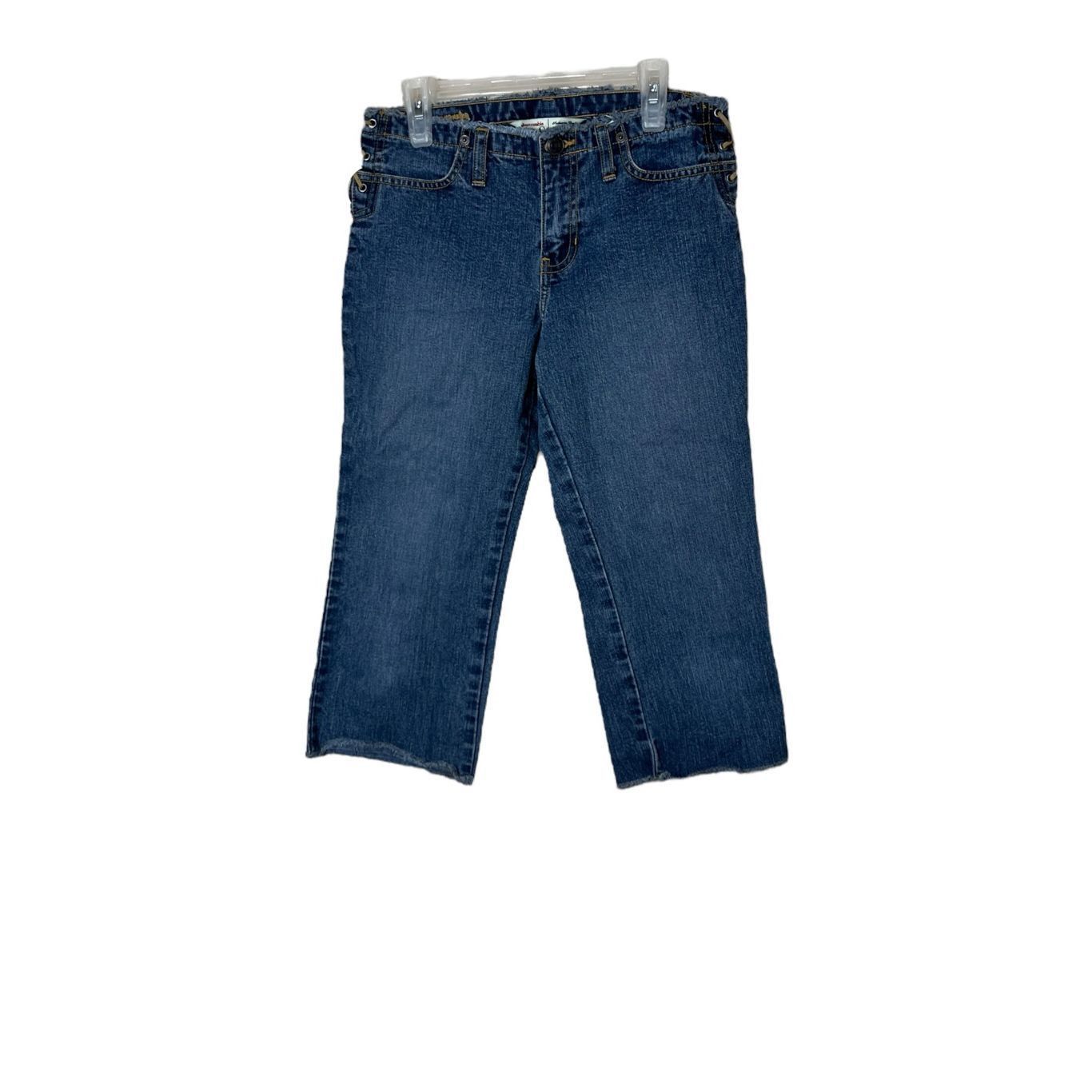 Abercrombie & Fitch Vintage Abercrombie & Fitch Y2K Lace Up Capri Jeans Size 27" / US 4 / IT 40 - 1 Thumbnail