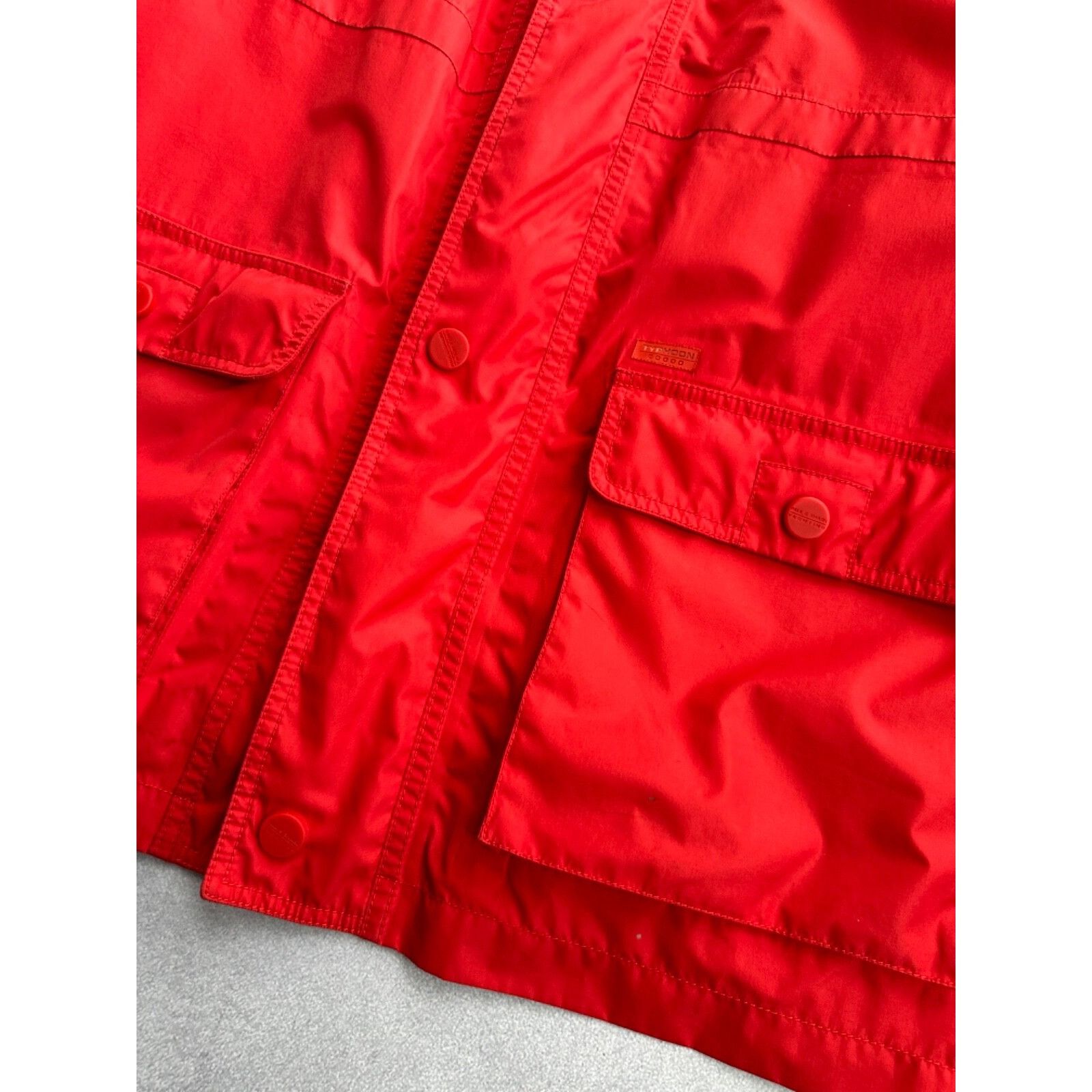 Paul & Shark Vintage Paul & Shark Typhoon 20000 Red Mens Windbreaker Jack Size US L / EU 52-54 / 3 - 15 Thumbnail