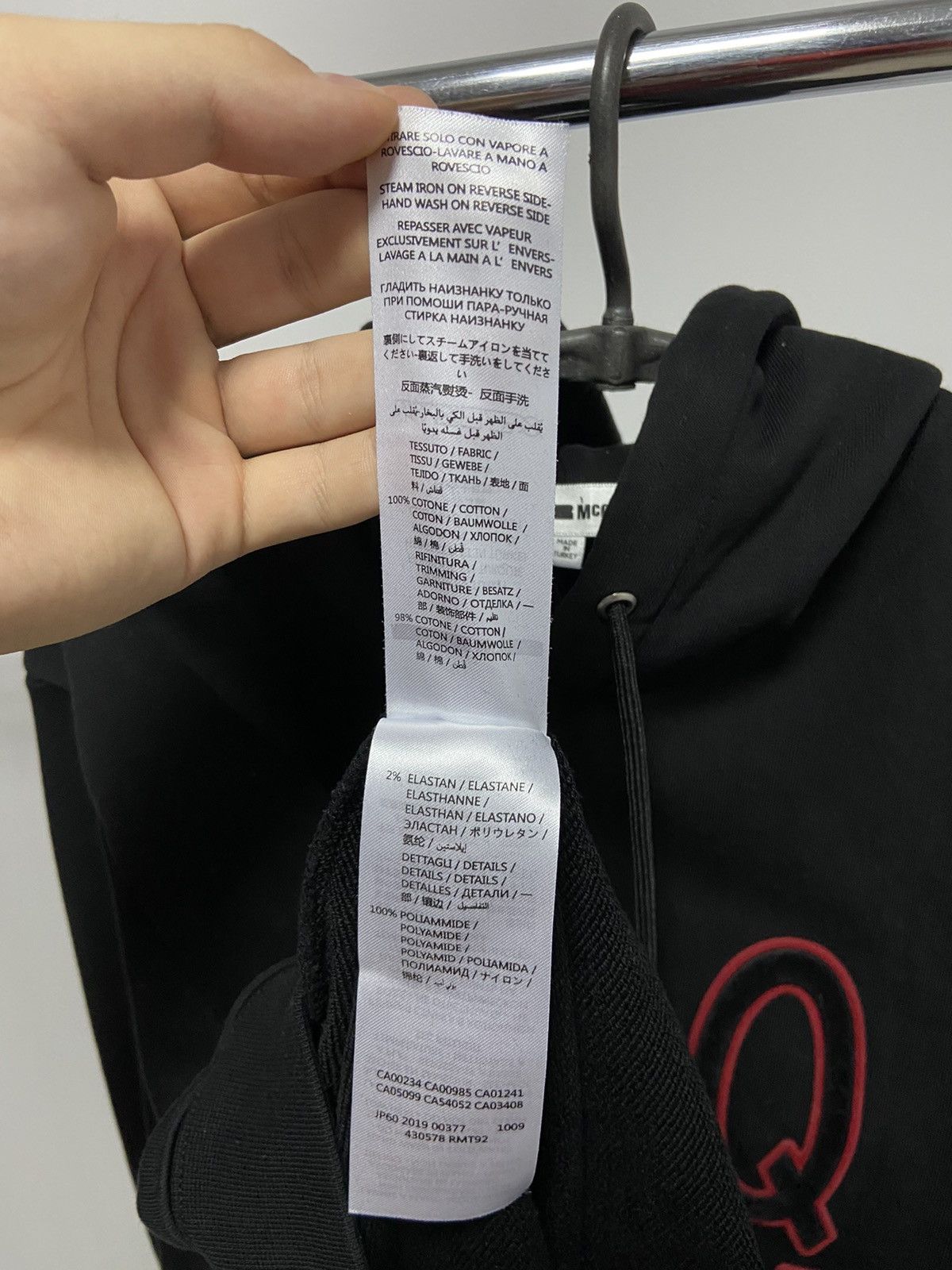 Alexander McQueen × Vintage Alexander McQueen Vintage Hoodie Big Logo MCQ Luxury Size US M / EU 48-50 / 2 - 7 Thumbnail
