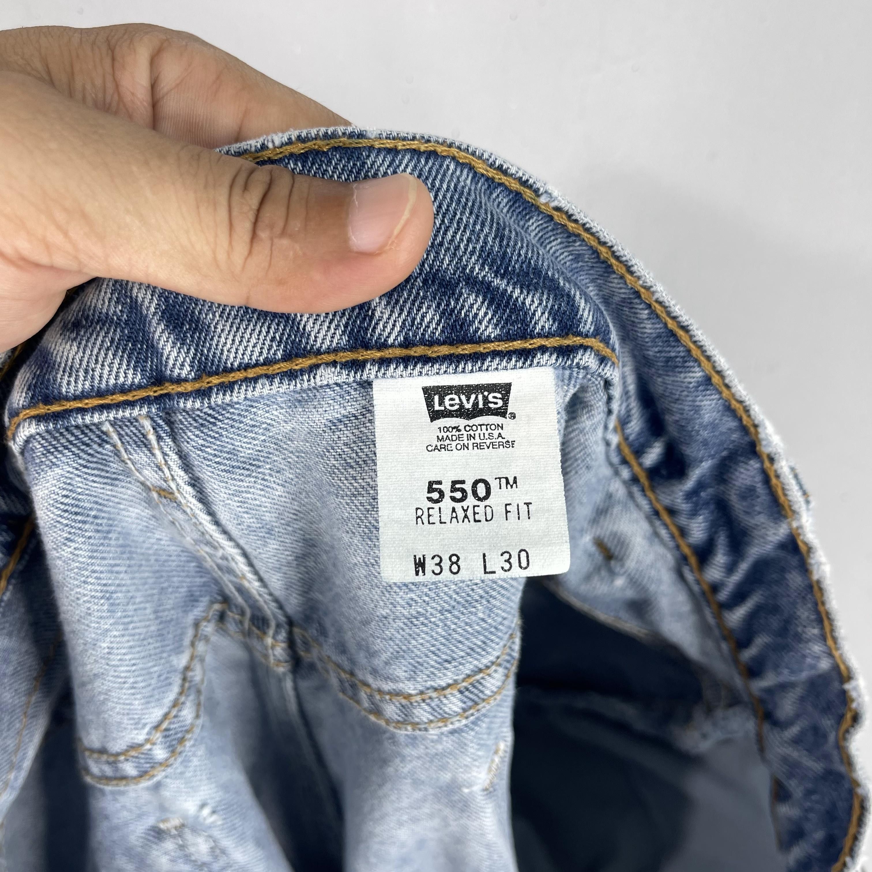 Levi's × Vintage Size 36 Vintage Levis 550 Orange Tab Reinforced Jeans Size US 36 / EU 52 - 6 Thumbnail