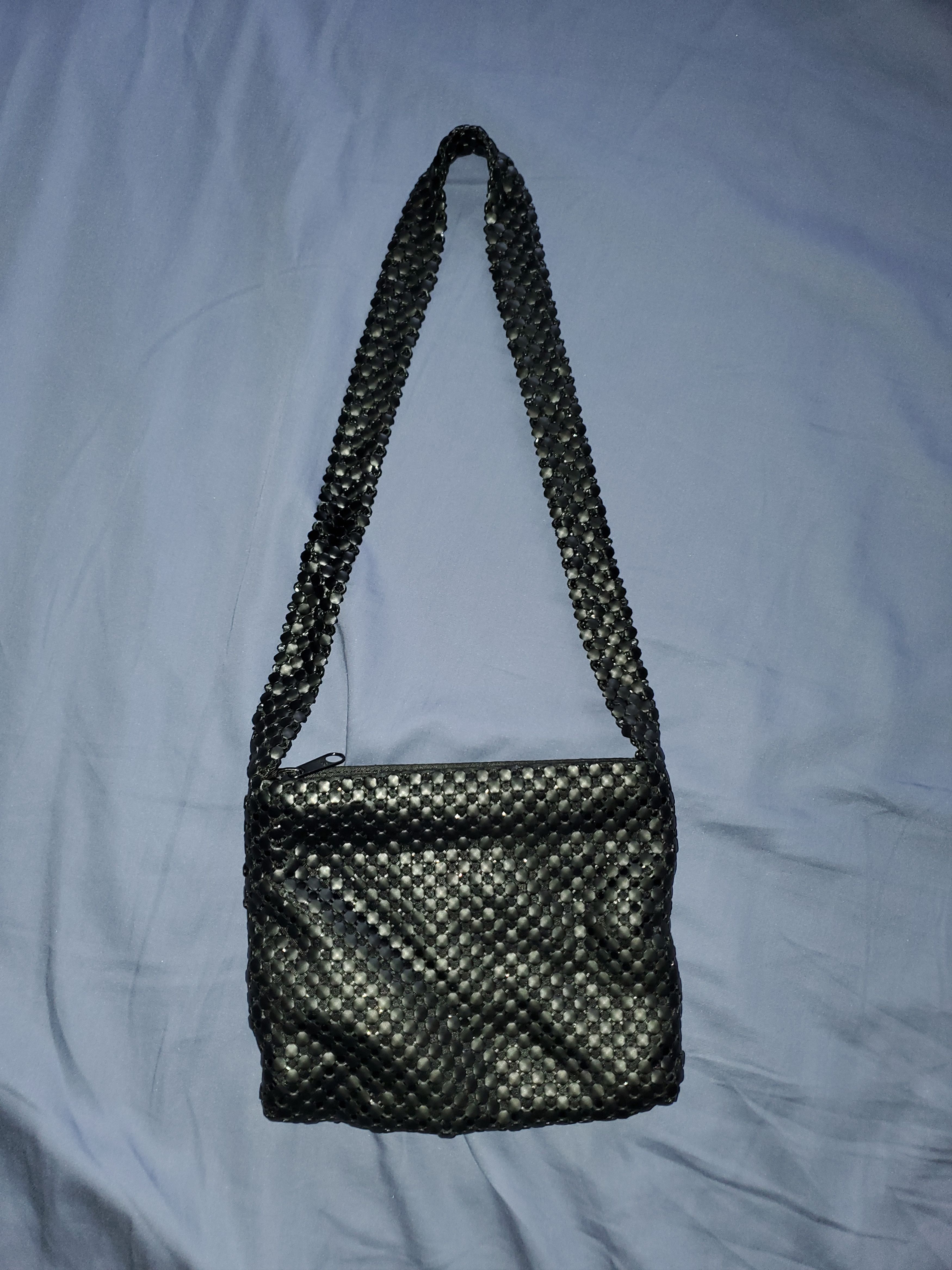 Vintage *NWOT* Unique + Vintage black metal mesh mini shoulder bag Size ONE SIZE - 2 Thumbnail