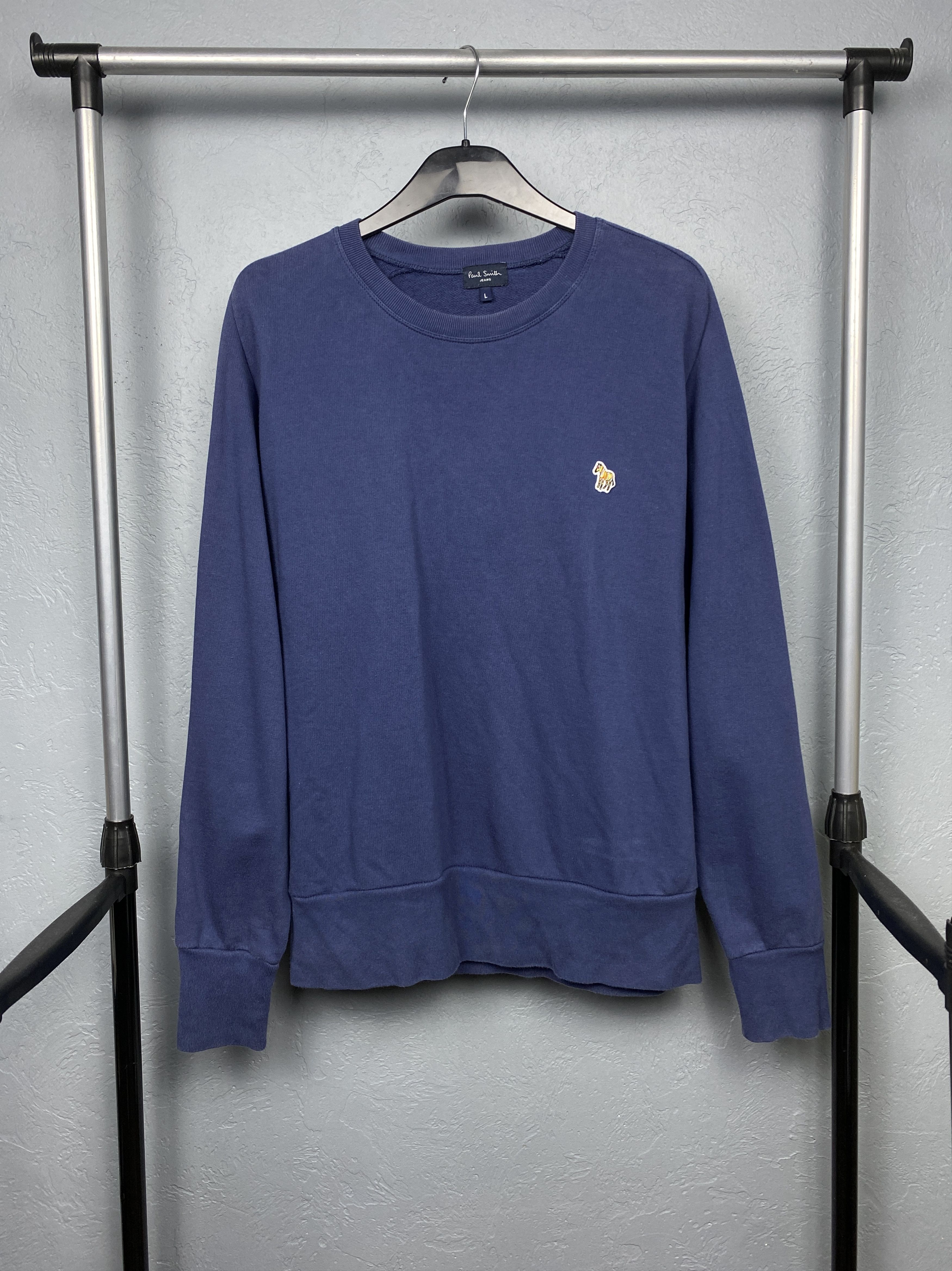 Paul Smith × Vintage Paul Smith Jeans Vintage Mens Crew Neck Sweatshirt Size US L / EU 52-54 / 3 - 1 Thumbnail