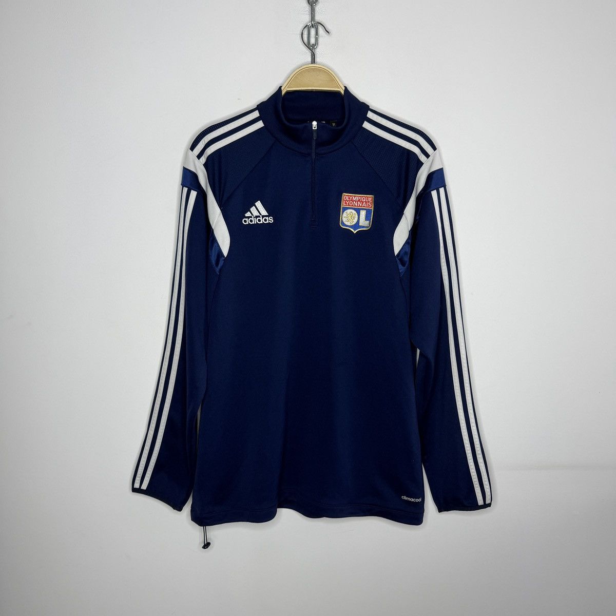 Adidas Adidas Olimpique Lyonnais Track Jacket Sweatshirt Vintage Size US L / EU 52-54 / 3 - 1 Thumbnail