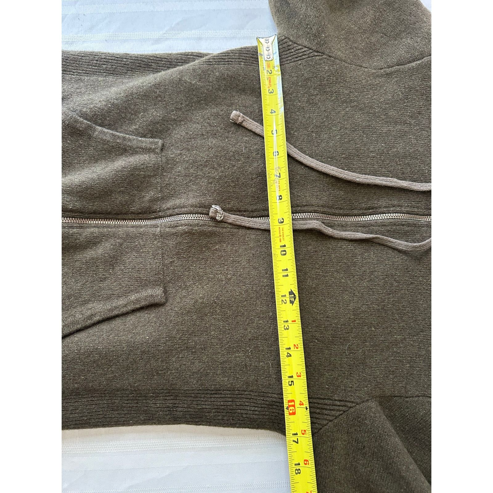 Stussy STUSSY Lambswool Zip Up Mens M Green Sherpa Lined Sweater Size US M / EU 48-50 / 2 - 6 Thumbnail
