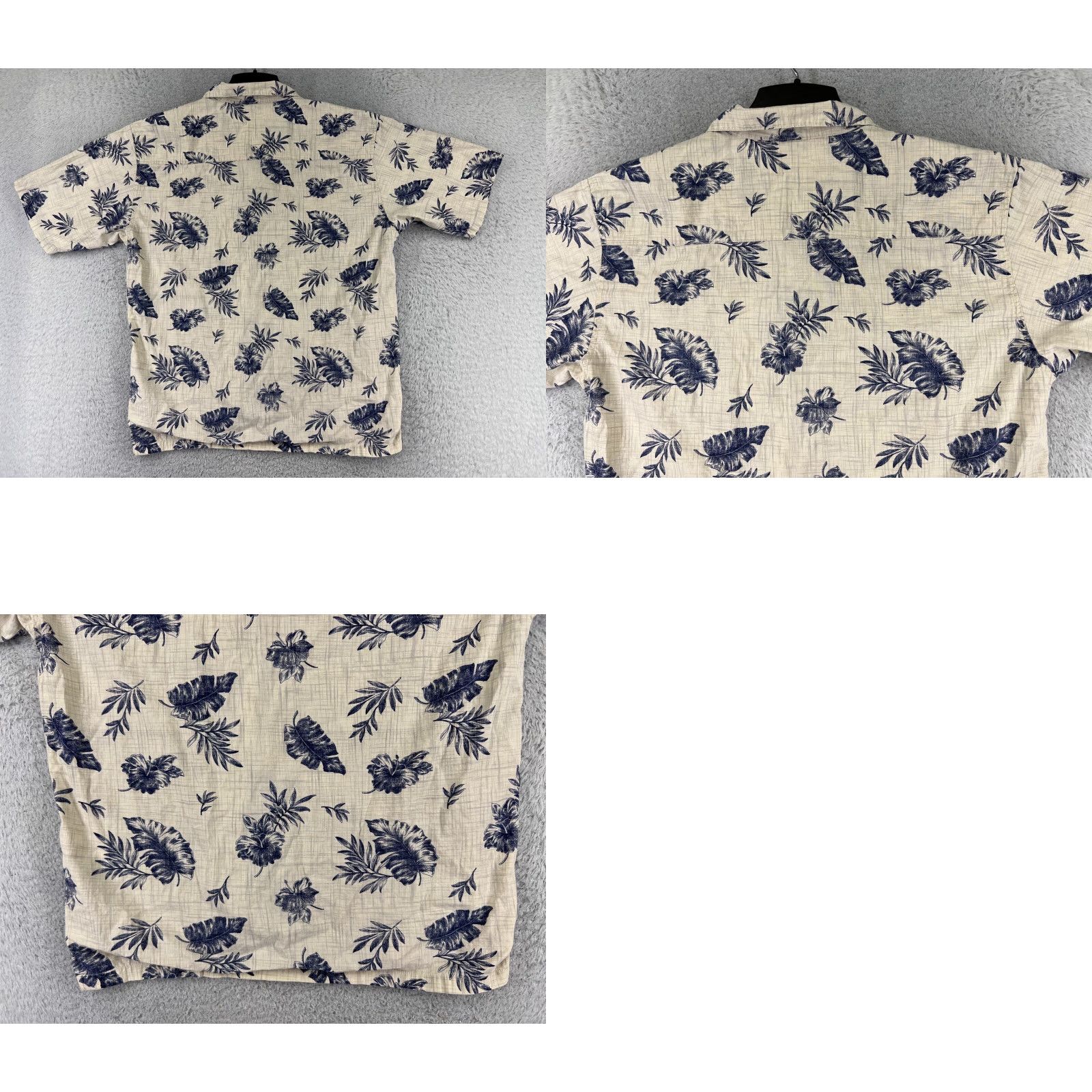 Ocean Pacific Ocean Pacific Shirt Men Large Beige Blue Hibiscus Floral Hawaiian Vacation OP Shirt Mens L Beige Floral Hawaiian Surf Aloha Beach 80s? Size US L / EU 52-54 / 3 - 9 Thumbnail