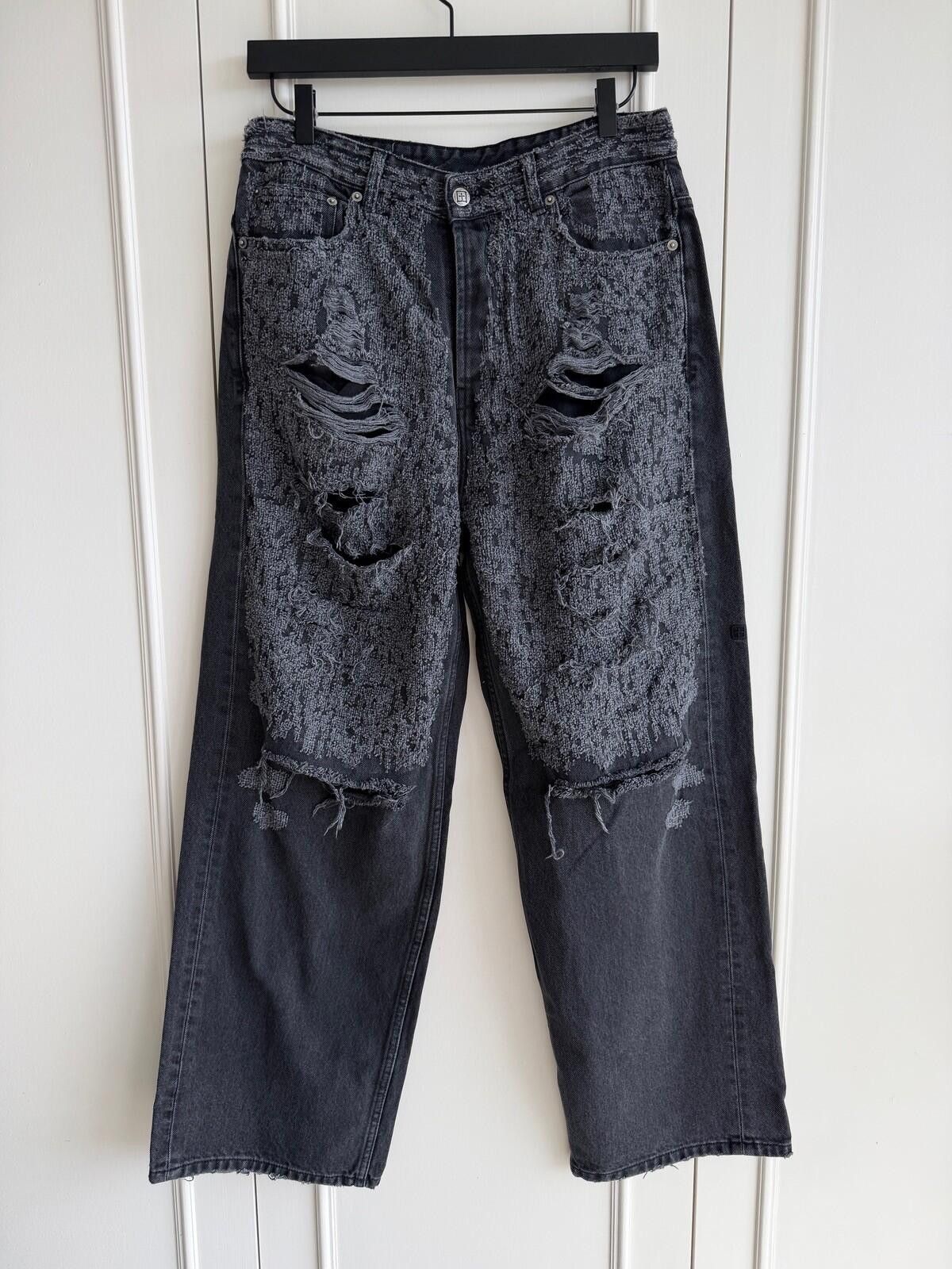 Ksubi new Ksubi mens jeans maxx asher black trashed 32 denim jean Size US 32 / EU 48 - 1 Thumbnail