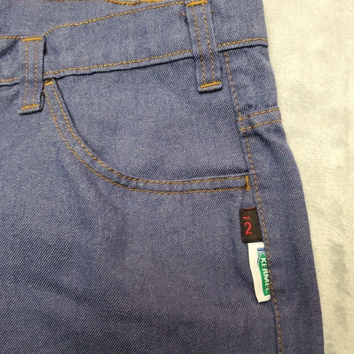 Denime VTG Tough Duck FR Jeans Mens 36x36 Blue Denim HRC2 Fire Flame Resistant 5-Pocket Cargo Pants Reg Waist 36 Inseam 35 Color Blue Mens Size US 36 / EU 52 - 4 Thumbnail