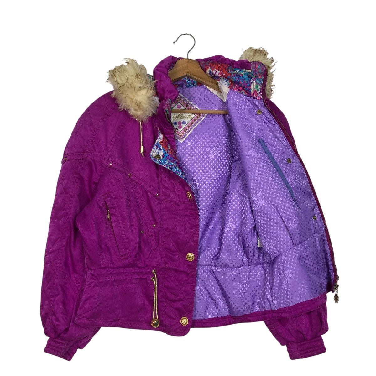 Japanese Brand 🔥VINTAGE SKI JACKET LAFONT MINK FUR HOODIE ISSEY MIYAKE Size L / US 10 / IT 46 - 14 Thumbnail