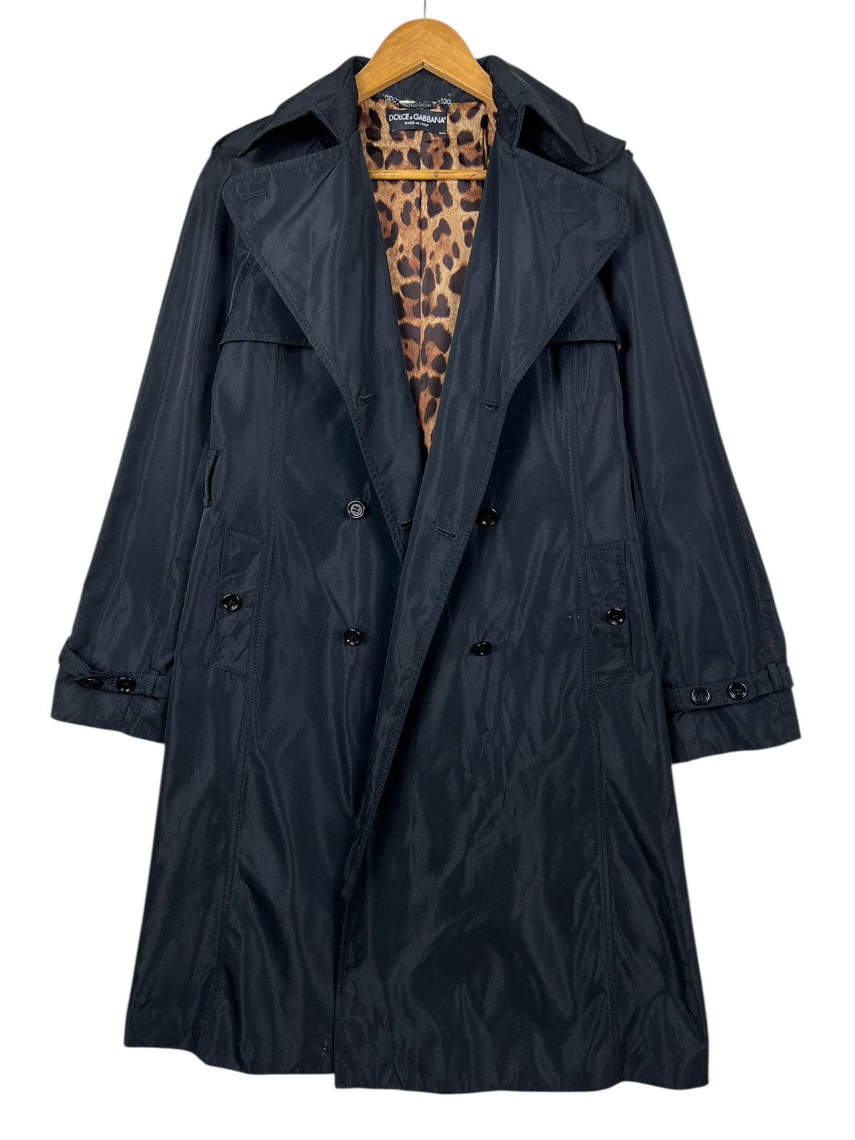 Dolce & Gabbana 🔥 Dolce & Gabbana Double Breast Trenchcoat Leopard lining Size S / US 4 / IT 40 - 3 Thumbnail