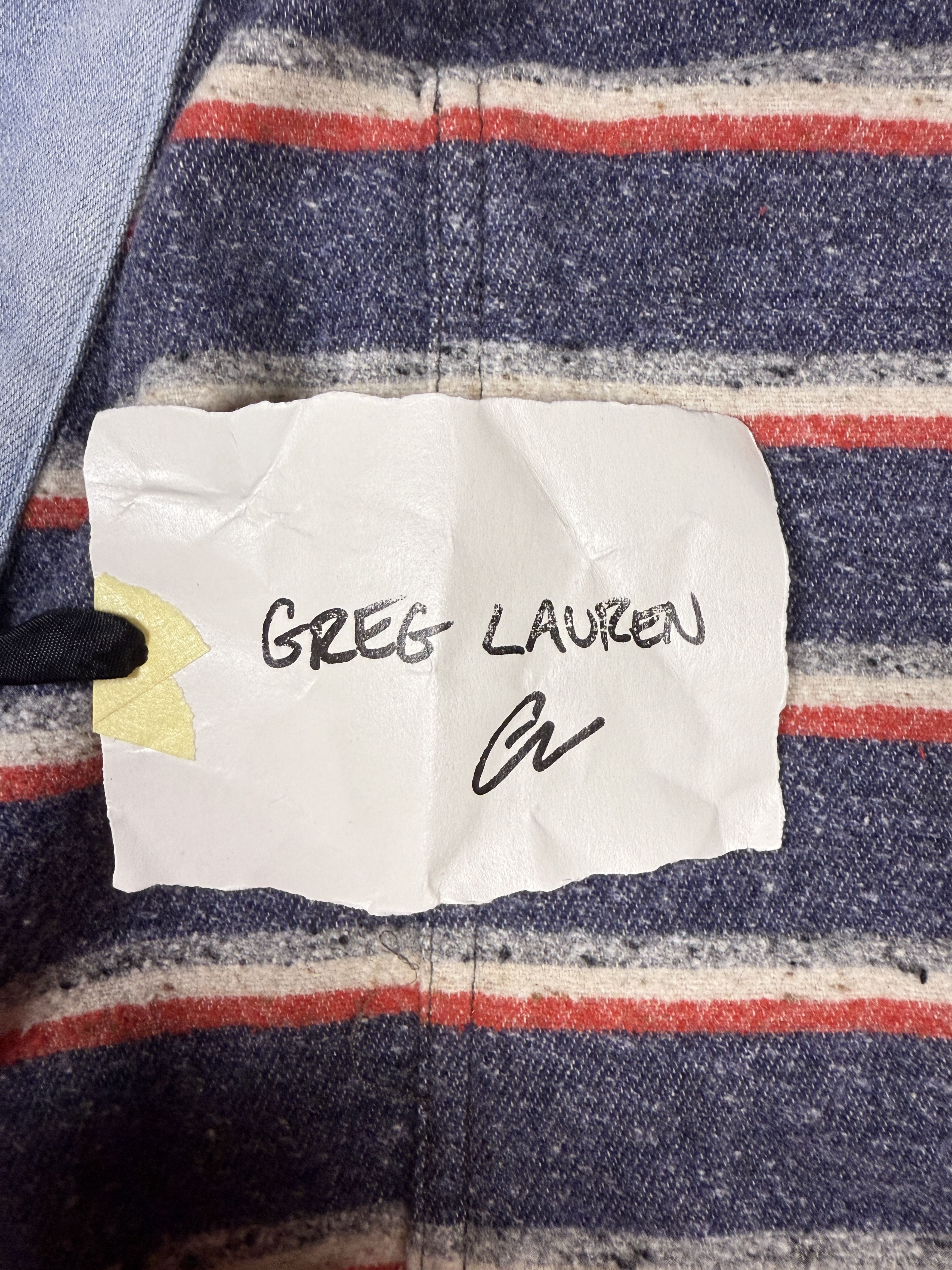 Greg Lauren Greg Lauren Striped GL1 kimono jacket Size US XL / EU 56 / 4 - 6 Thumbnail