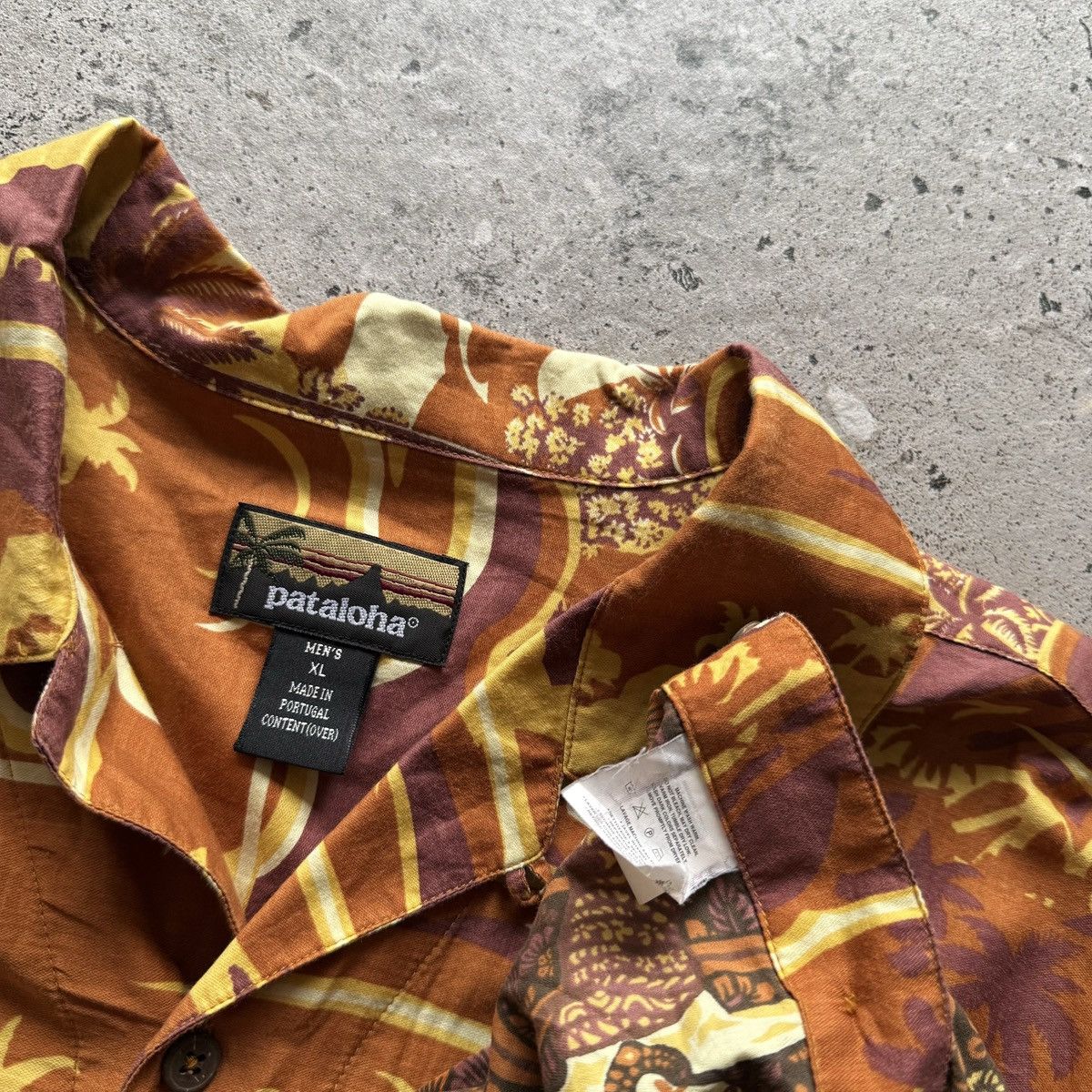 Patagonia Patagonia Pataloha Mens Vintage Orange Hawaiian Print Shirt Size US XL / EU 56 / 4 - 5 Thumbnail