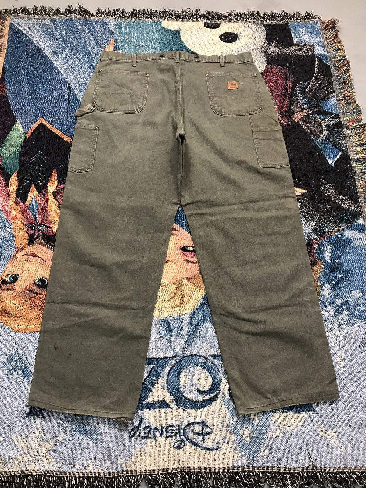Carhartt Vintage Carhartt B136 MOS dusty double knee workwear denim Size US 42 / EU 58 - 2 Thumbnail