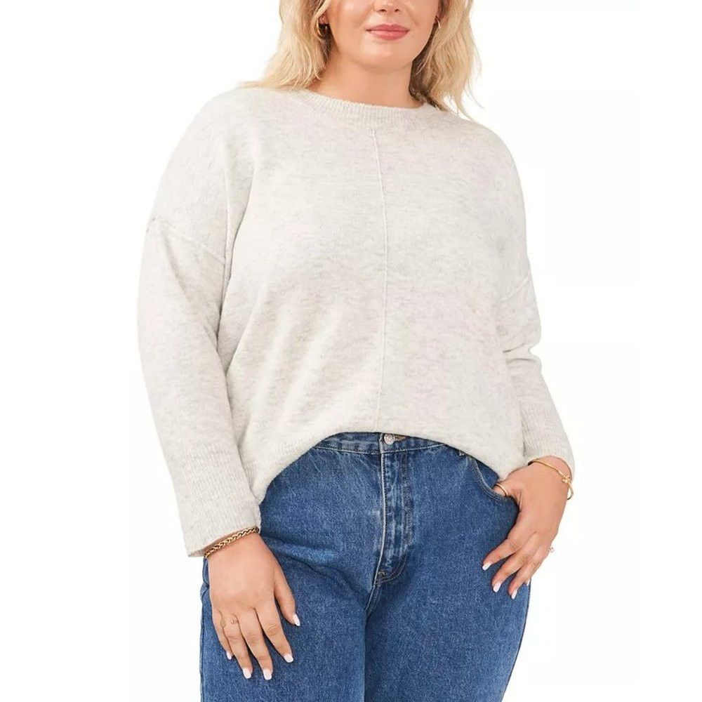 Vince Camuto NWT New $79 Vince Camuto Cozy Long Sleeve Grey Sweater Size Size 3XL / US 20-22 - 1 Thumbnail