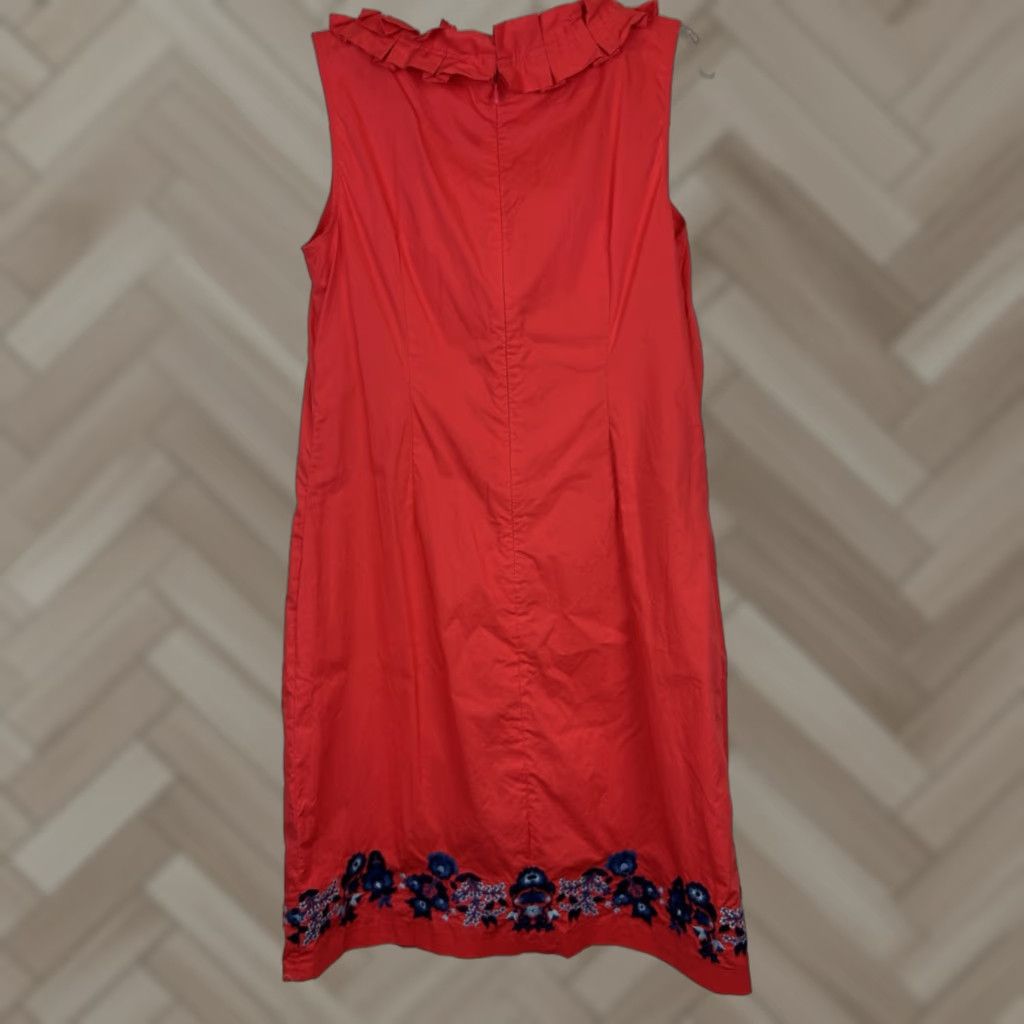 **Red Floral Cotton Embroidered Talbots Women's Shift Dress Size 8** User: **Red Floral Cotton Embroidered Talbots Women's Shift Dress Size 8**