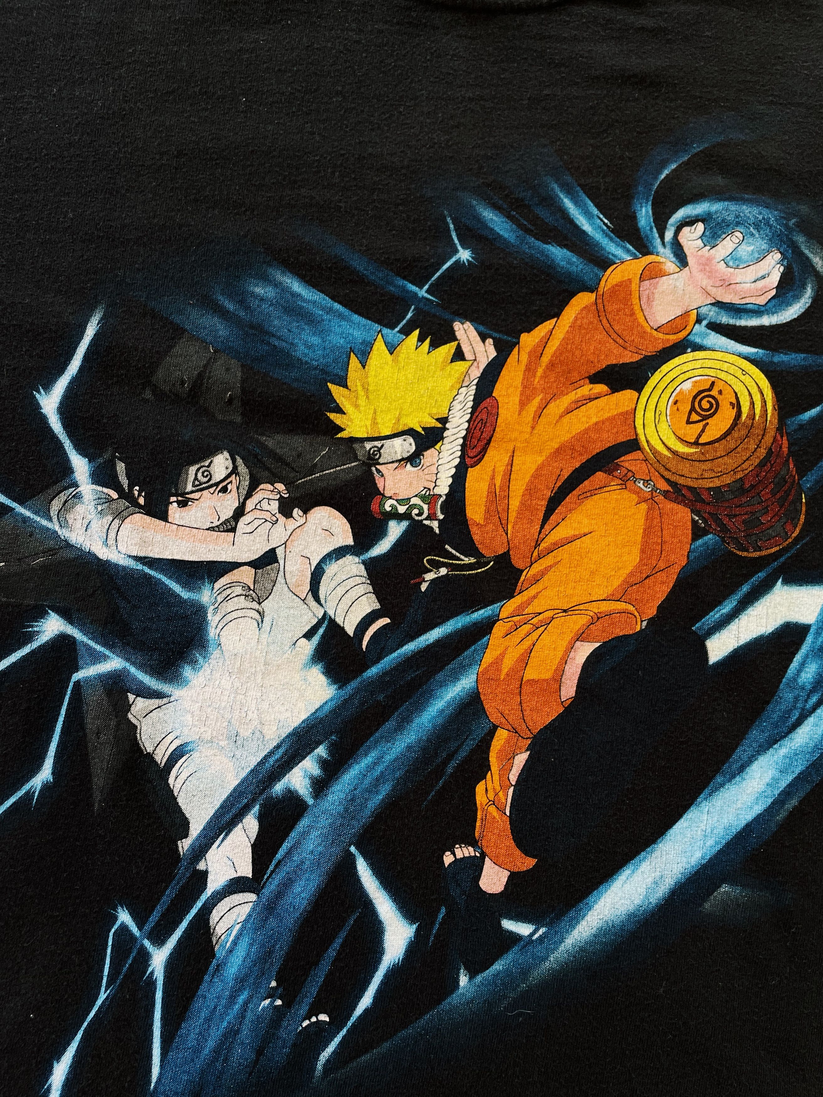 Anime Vintage 2002 Naruto & Sasuke T-shirt Black Size US S / EU 44-46 / 1 - 3 Thumbnail