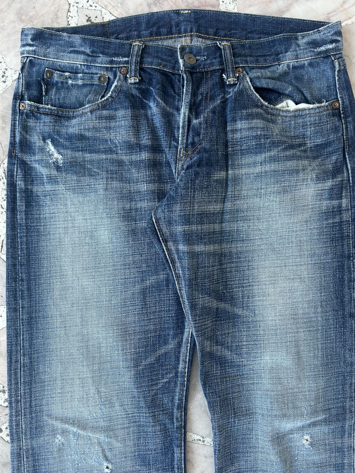 Eternal Eternal Japan Vintage Denim Distress Size US 33 - 3 Thumbnail