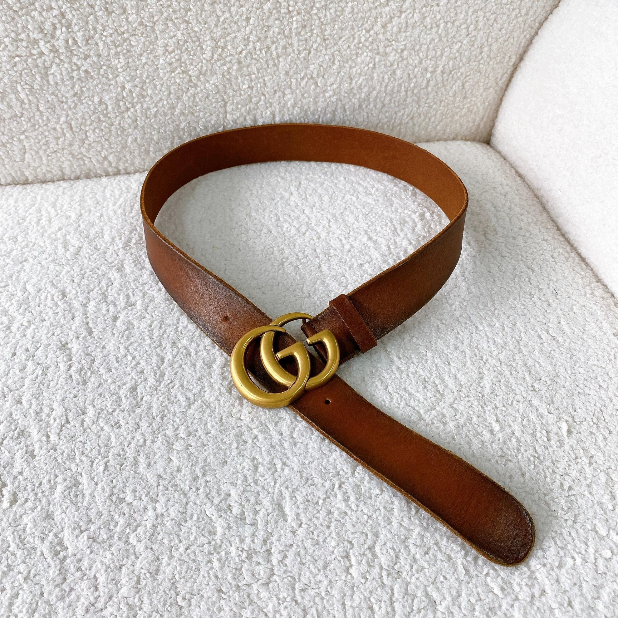 Gucci Gucci Double G Brown Belt 34x85 Size ONE SIZE - 3 Thumbnail