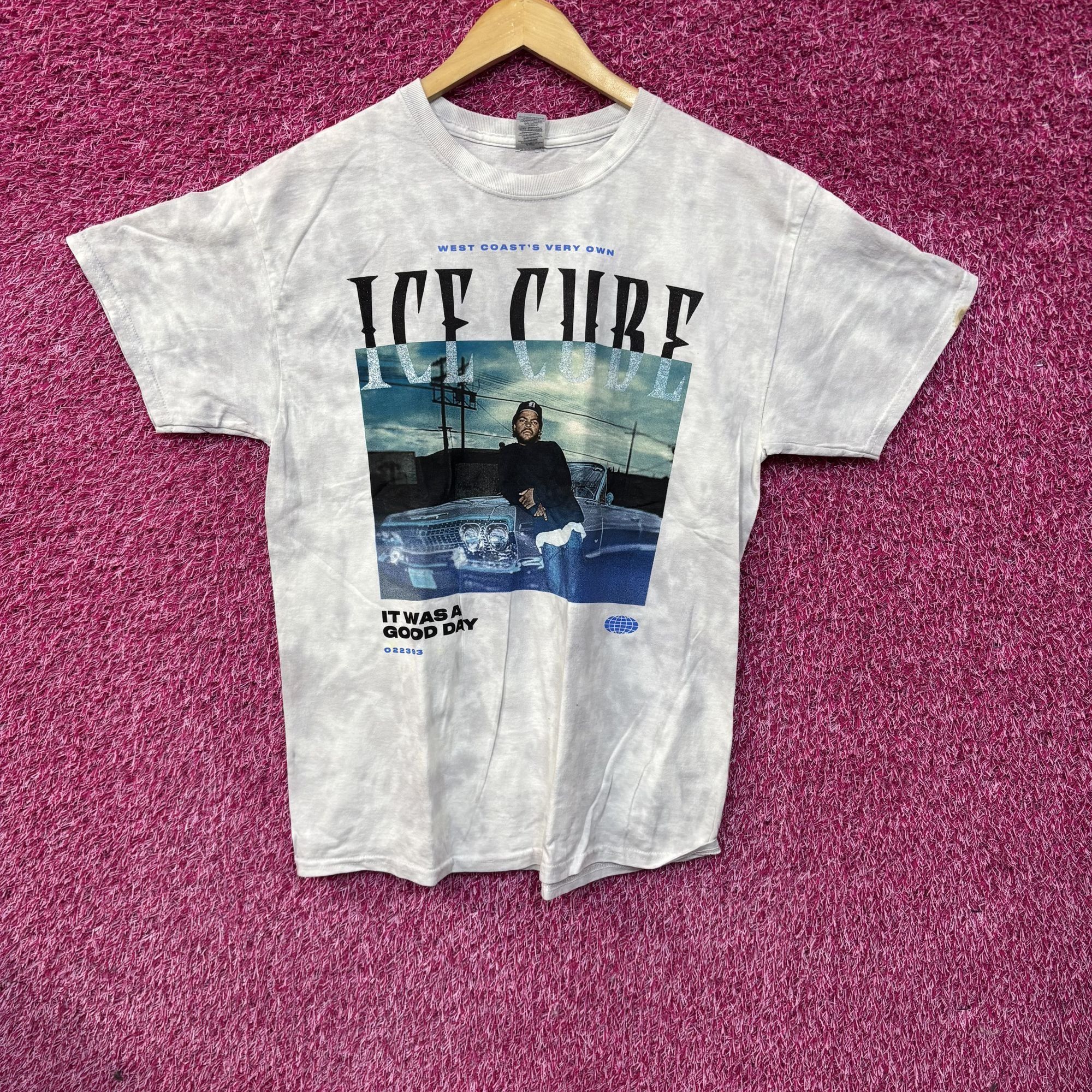 Rap Tees Ice Cube West Coast Blue Tie Dye T-Shirt XL Size US XL / EU 56 / 4 - 1 Thumbnail