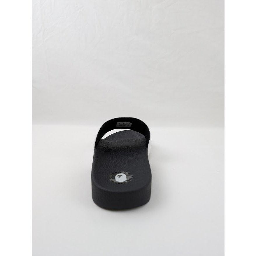 Bape o1rshd1 Q:2 / Bape Logo Slider Slipper Slide in Black/White Size US 9 / EU 42 - 10 Thumbnail