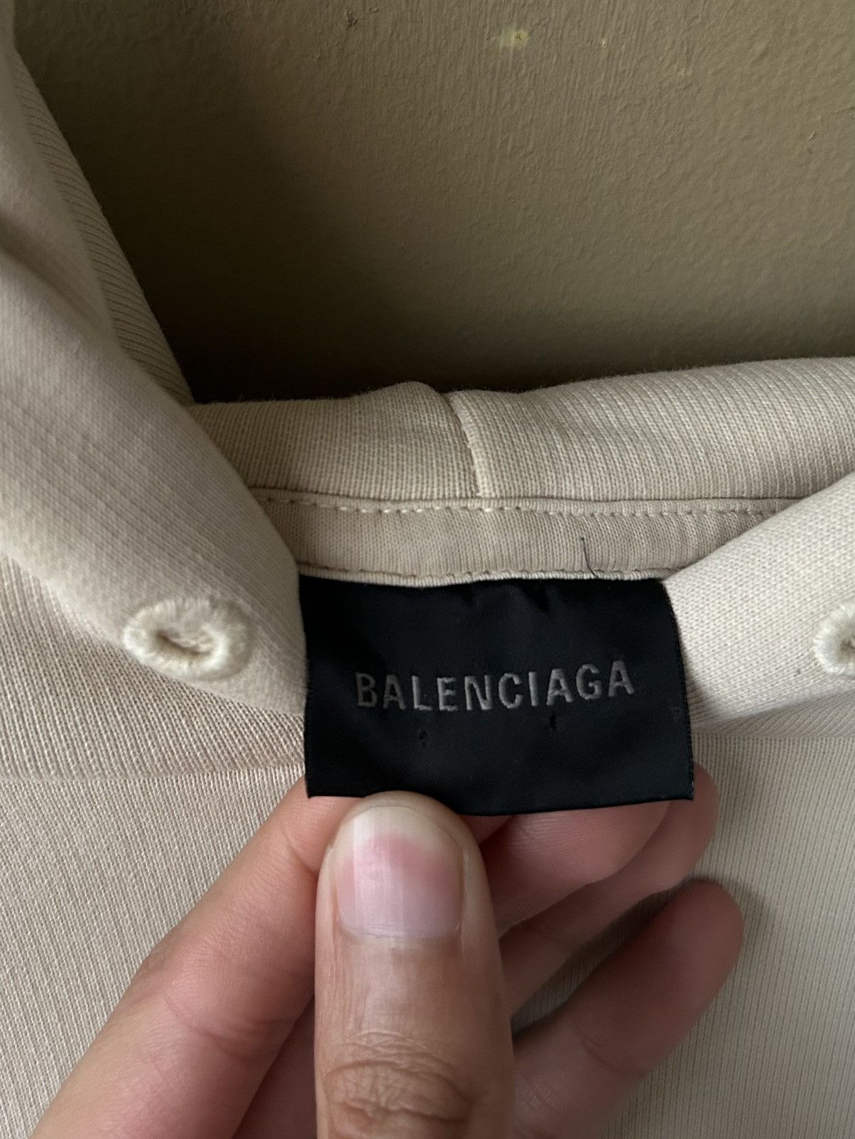 Balenciaga BALENCIAGA EMBROIDERED LOGO HOODIE Size US XL / EU 56 / 4 - 5 Thumbnail