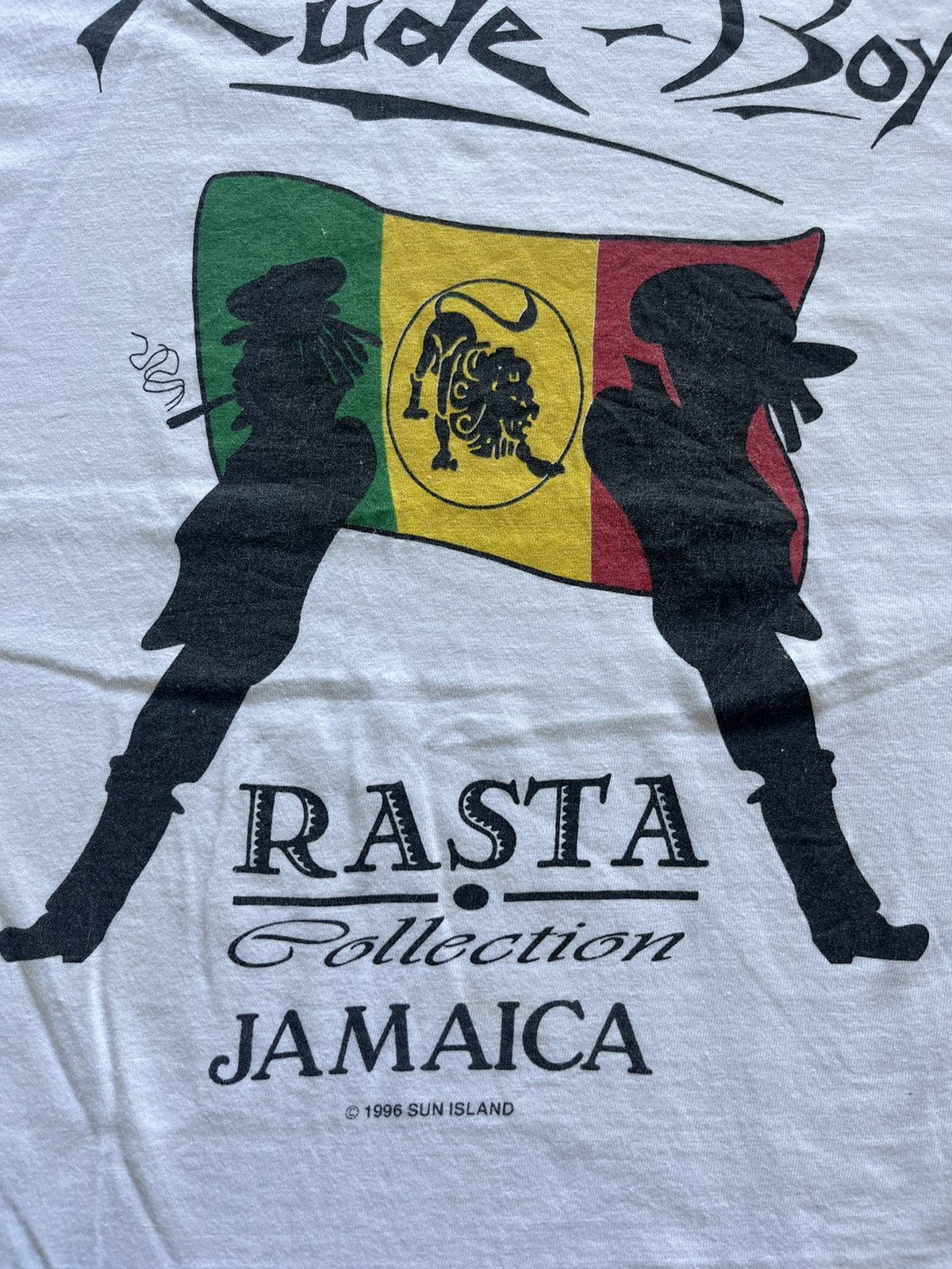 Bob Marley × Vintage Vintage Rude-Boy Rasta Collection Jamaica 1996’s Tshirt Size US L / EU 52-54 / 3 - 5 Thumbnail