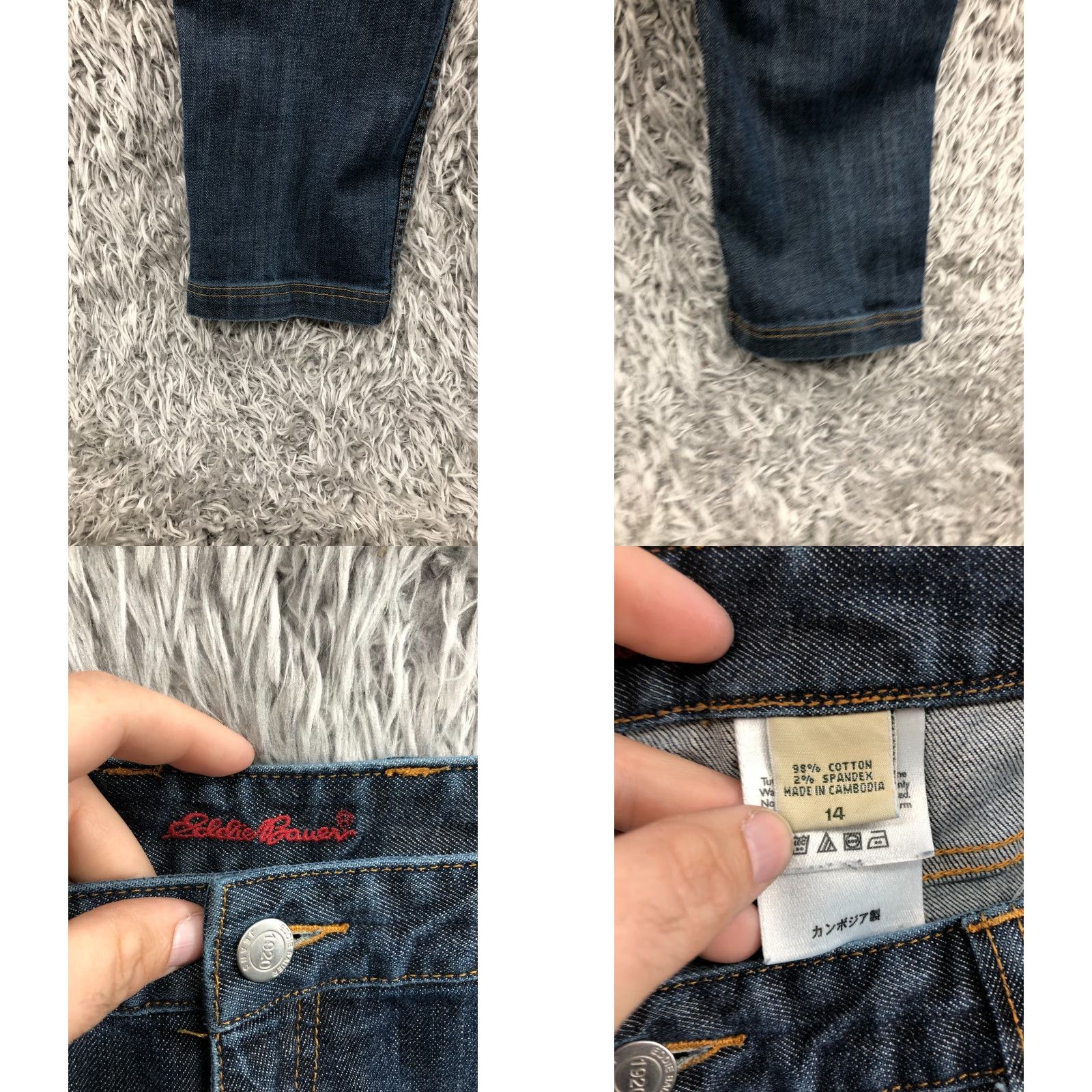 Eddie Bauer Eddie Bauer Jeans Womens Ankle Zip 14 Blue Dark Wash Genuine Denim Regular Size 14 27in Inseam Ballpoint? Size 36" / US 14 / IT 50 - 8 Thumbnail