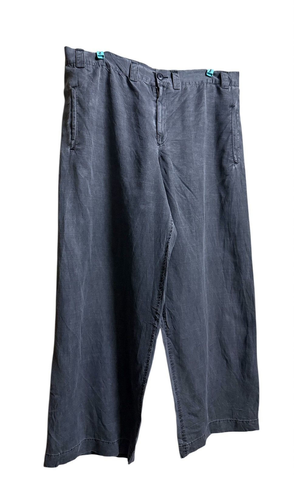 Yohji Yamamoto Y's Yohji Yamamoto Pants Cargo Linne greey Size US 35 - 3 Thumbnail