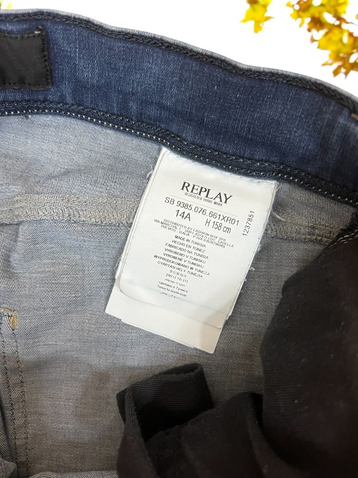 Replay Replay Wallys Hyperflex blue skinny jeans size 26 Size 26" / US 2 / IT 38 - 6 Thumbnail