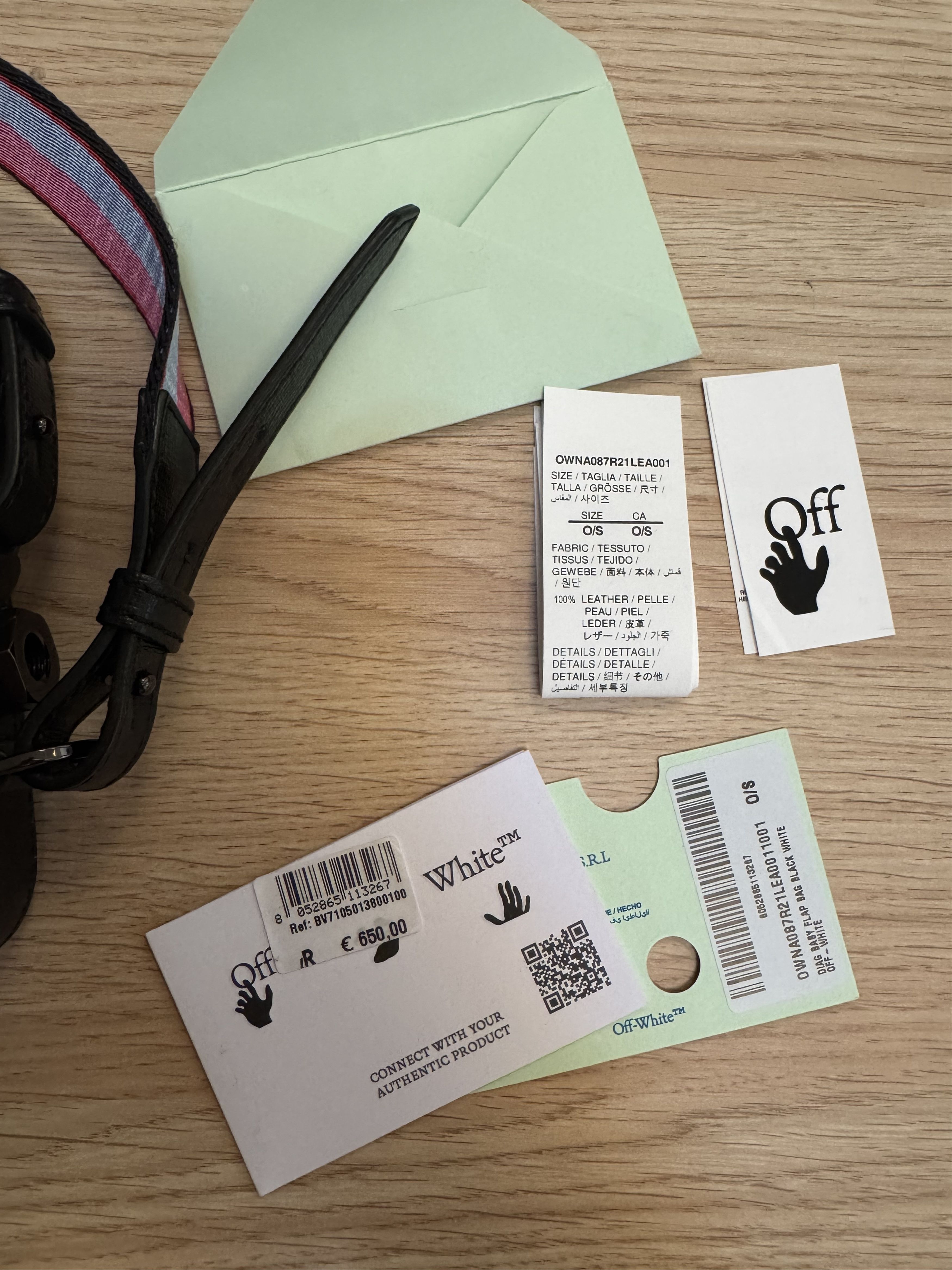 Off-White Diagonal baby flap Size ONE SIZE - 2 Thumbnail