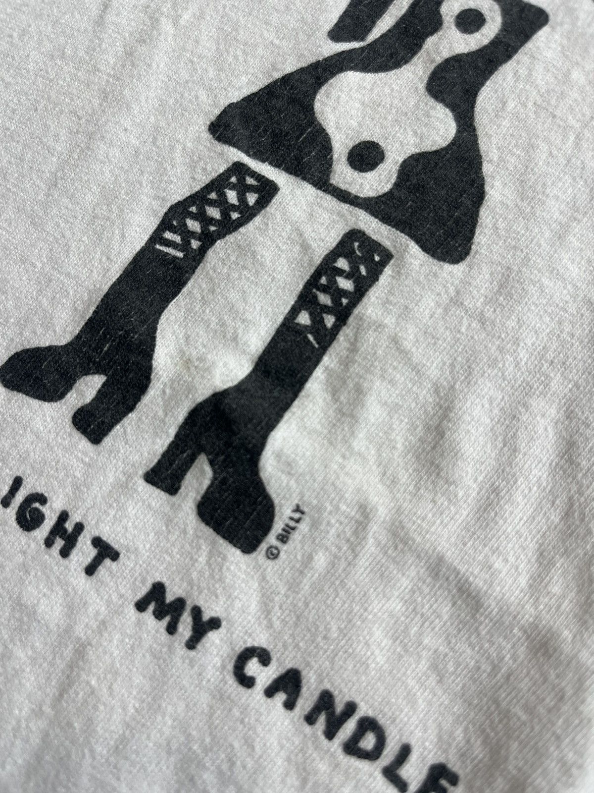 Arts & Science Vintage RENT Will You Light My Candle by Billy 90’s Tshirt Size US M / EU 48-50 / 2 - 7 Thumbnail