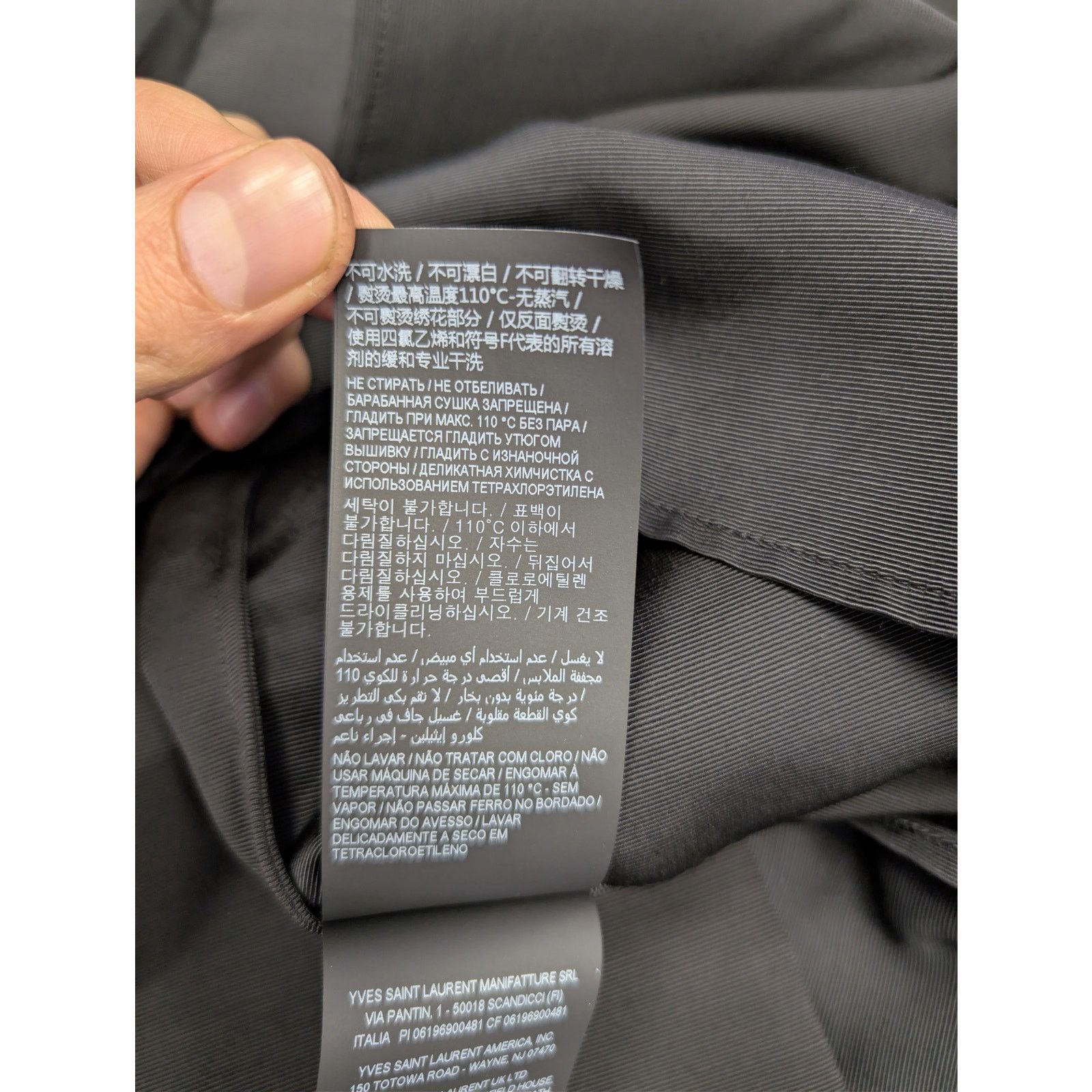 Saint Laurent Paris o1rshd1 Lavallière-Neck blouse Shirt in Black Size US M / EU 48-50 / 2 - 18 Thumbnail