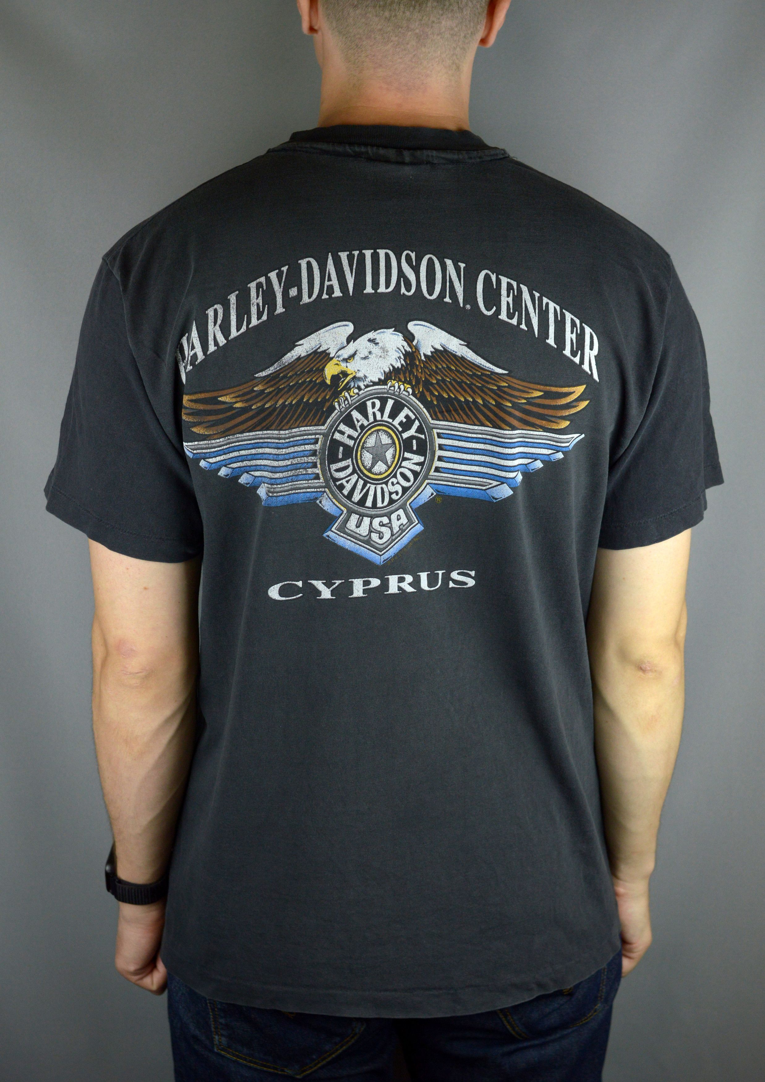 Vintage Vintage Harley Davidson Center Cyprus 1993 t shirt Size US L / EU 52-54 / 3 - 2 Thumbnail