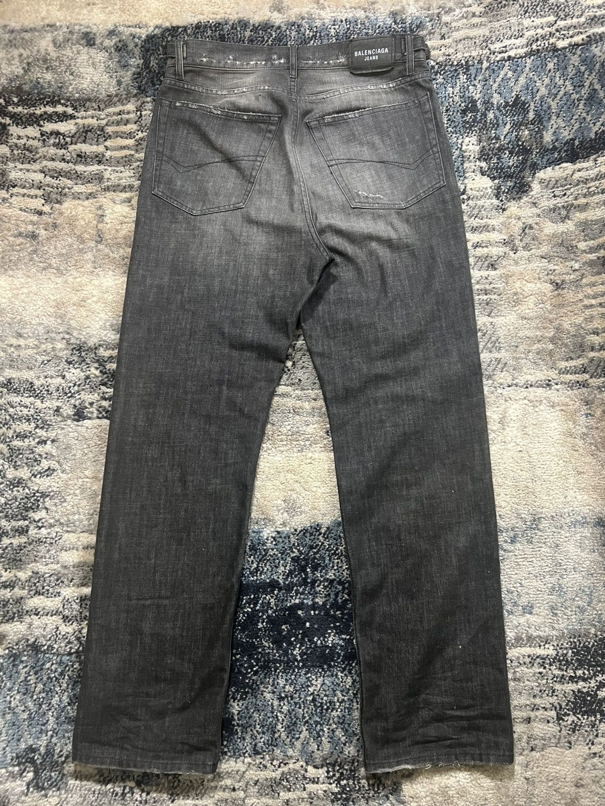 Balenciaga SS21 Balenciaga Red Carpet Destroyed Distressed Skater Denim Size US 30 / EU 46 - 3 Thumbnail