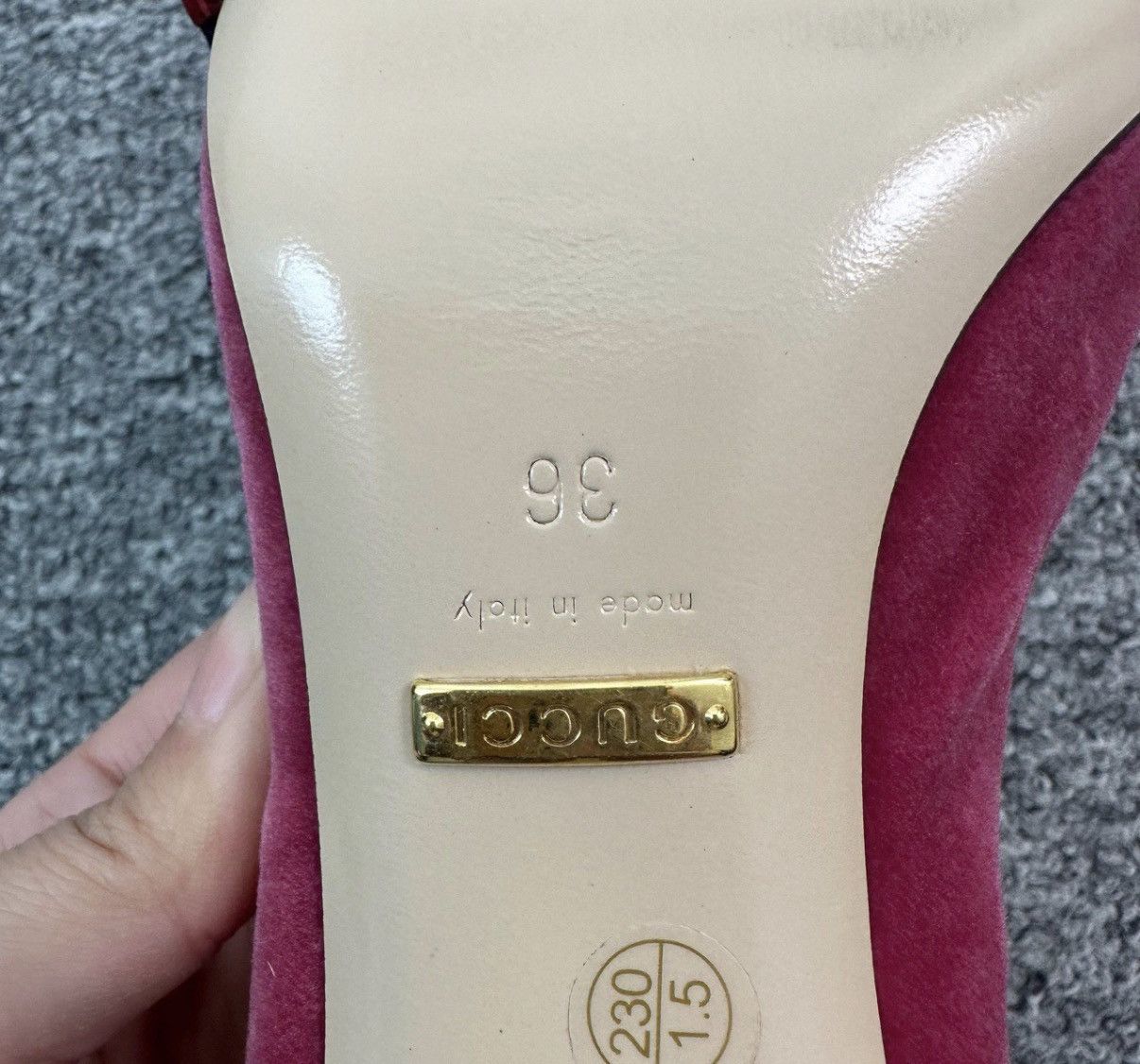 Gucci Gucci Pink Velvet Bow High Heels K12 Size US 6 / IT 36 - 5 Thumbnail